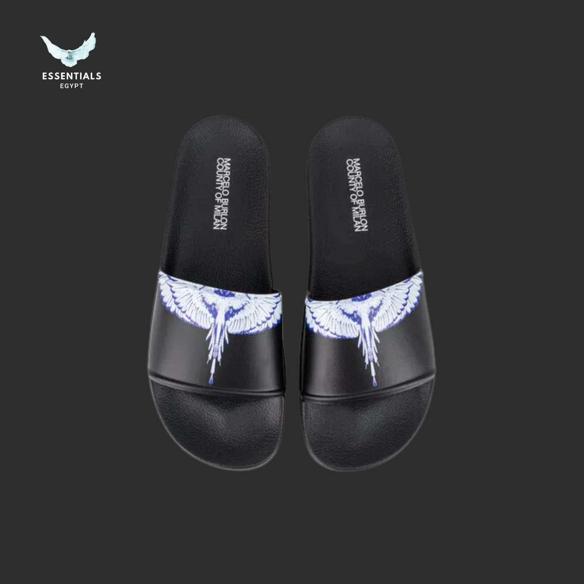 Marcelo Burlon Slides – Frost Wingtip Light Blue - ESSENTIALS EGYPT