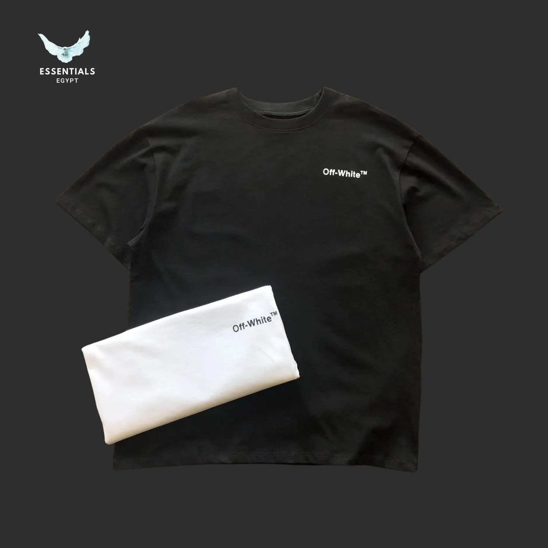 Off - White Caravaggio Angels Tee – Black/White - ESSENTIALS EGYPT