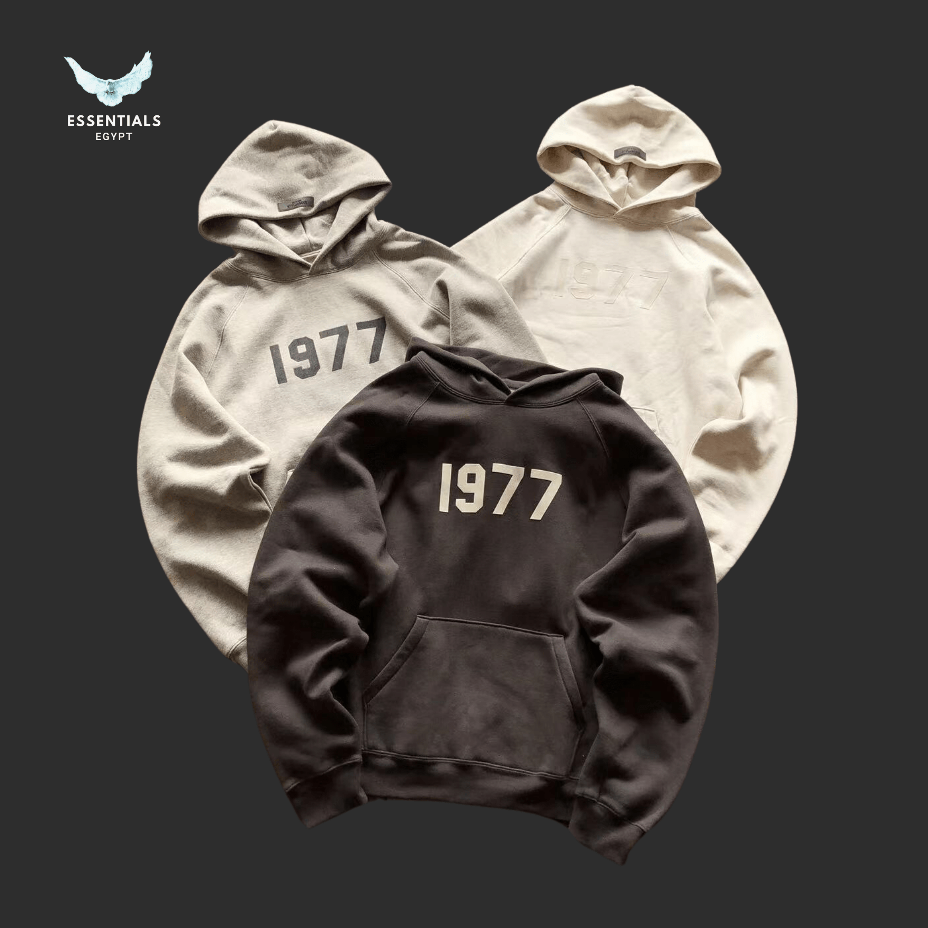 Essentials Hoodie – 1977 Archive Logo - ESSENTIALS EGYPT