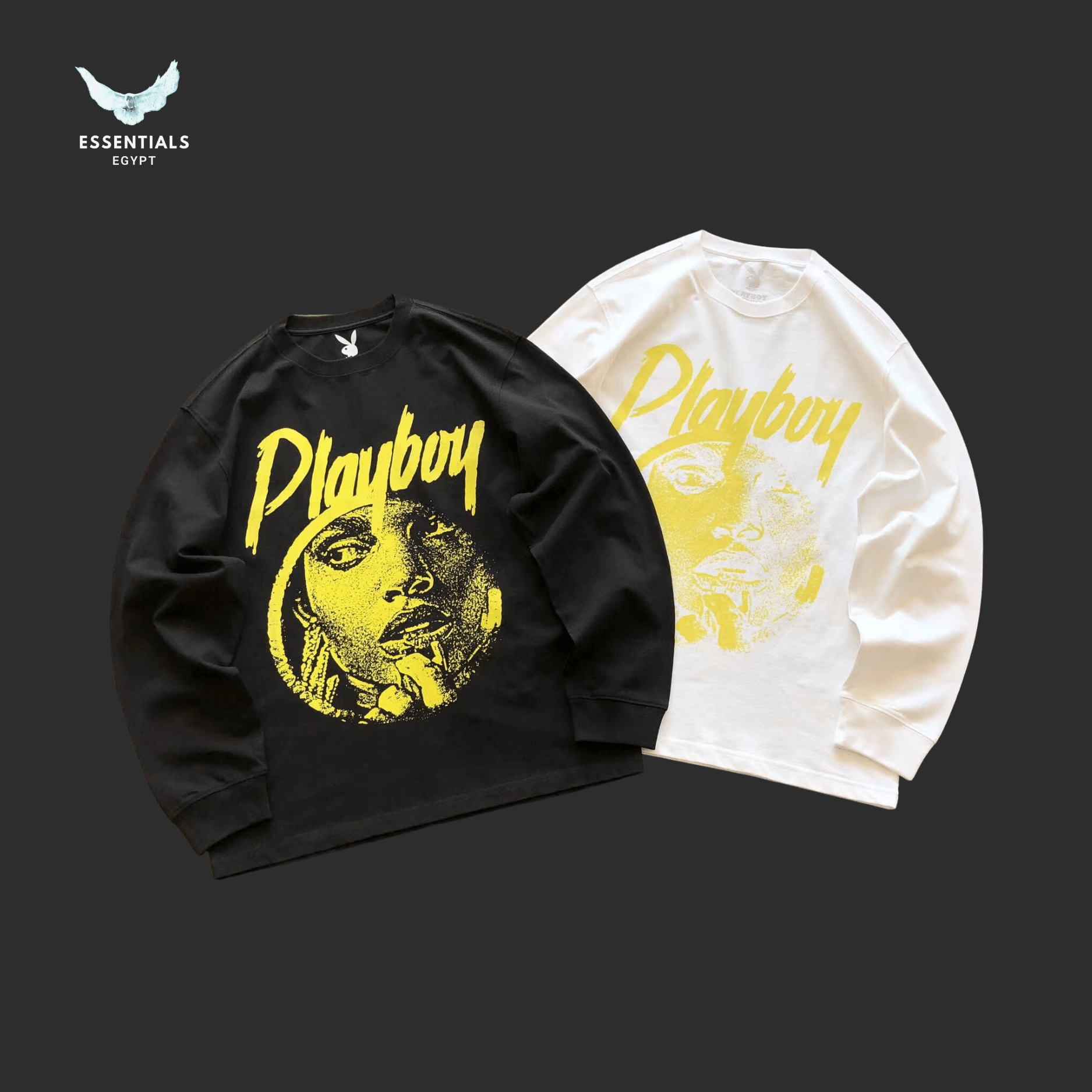 Playboy Long Sleeve T-Shirt – Flame Graphic Edition - ESSENTIALS EGYPT