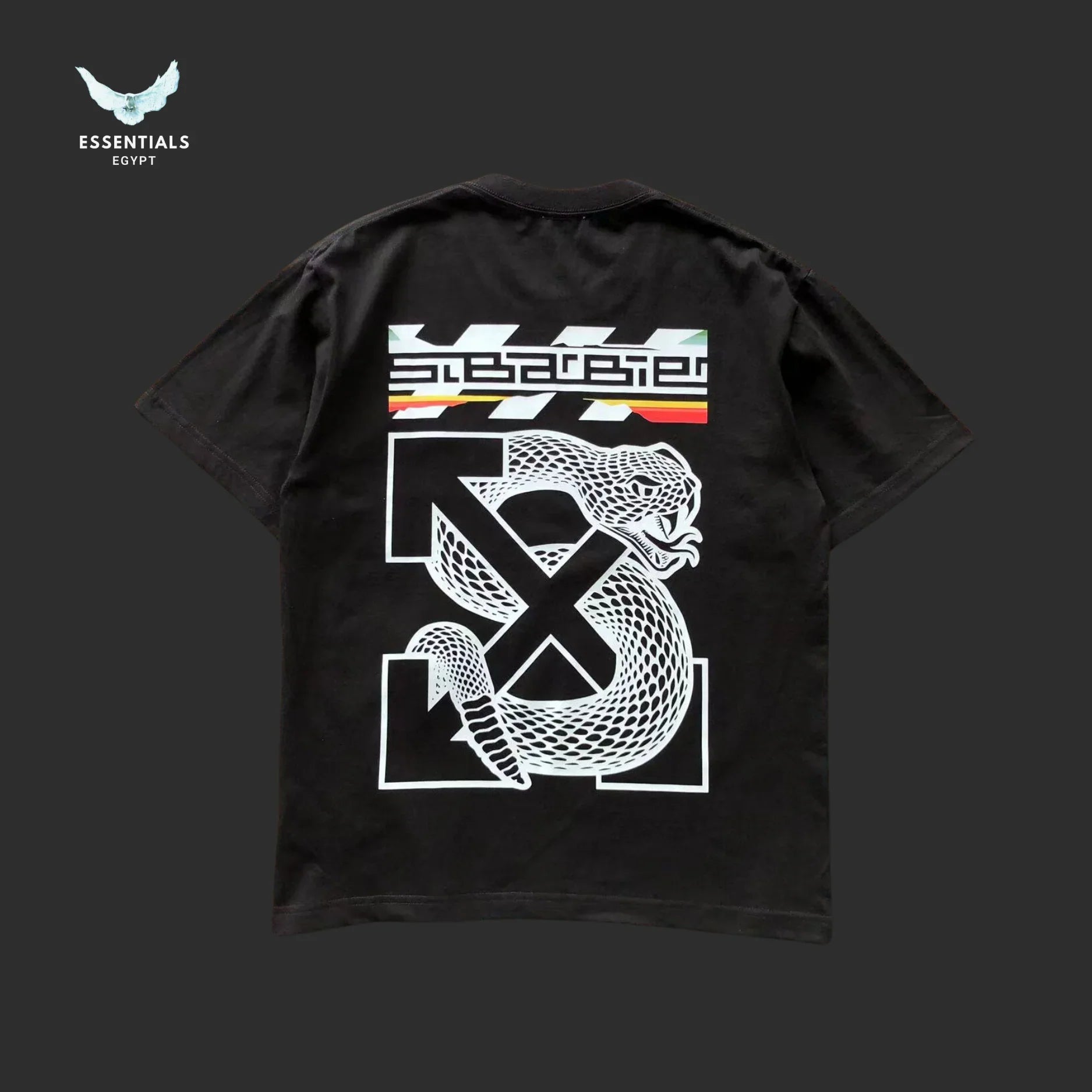 Off - White Racing Print Tee – Red/Black - ESSENTIALS EGYPT