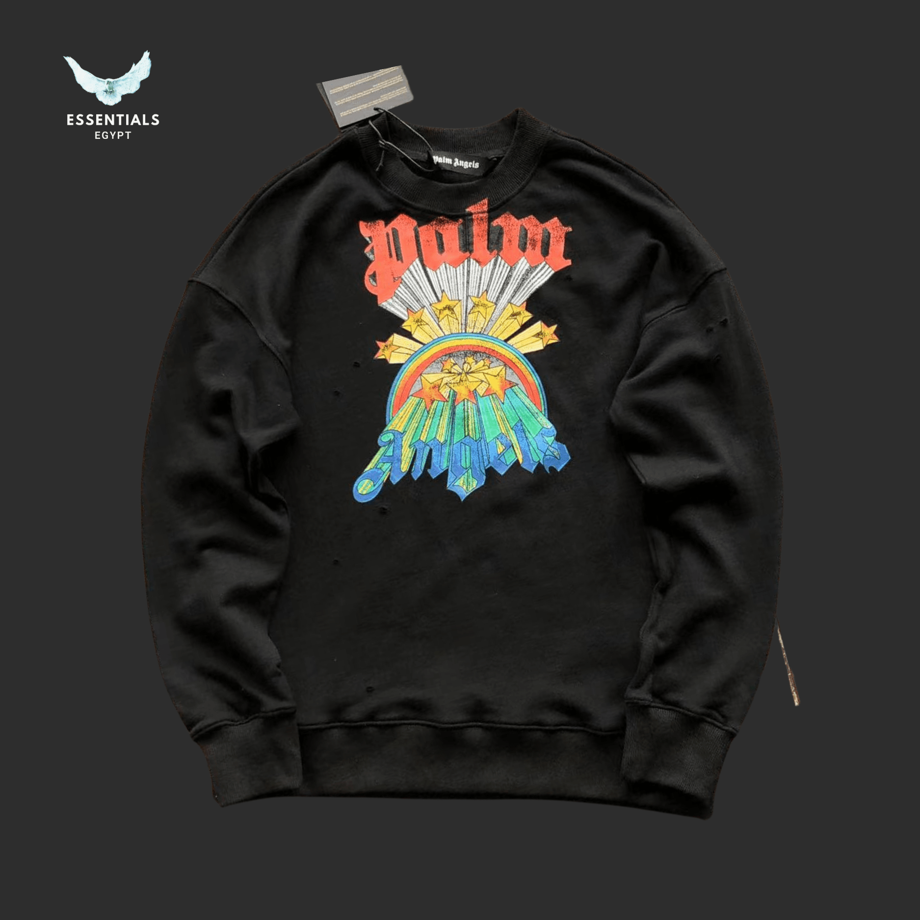 Palm Angels Sweater – Rainbow Palm Graphic - ESSENTIALS EGYPT