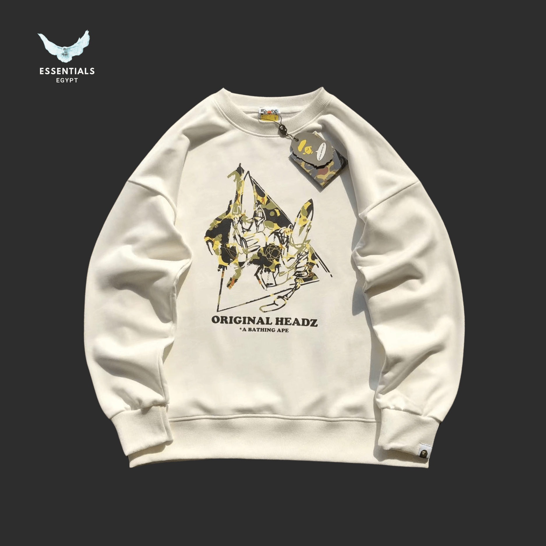 BAPE Sweater – Gold Graphic - ESSENTIALS EGYPT