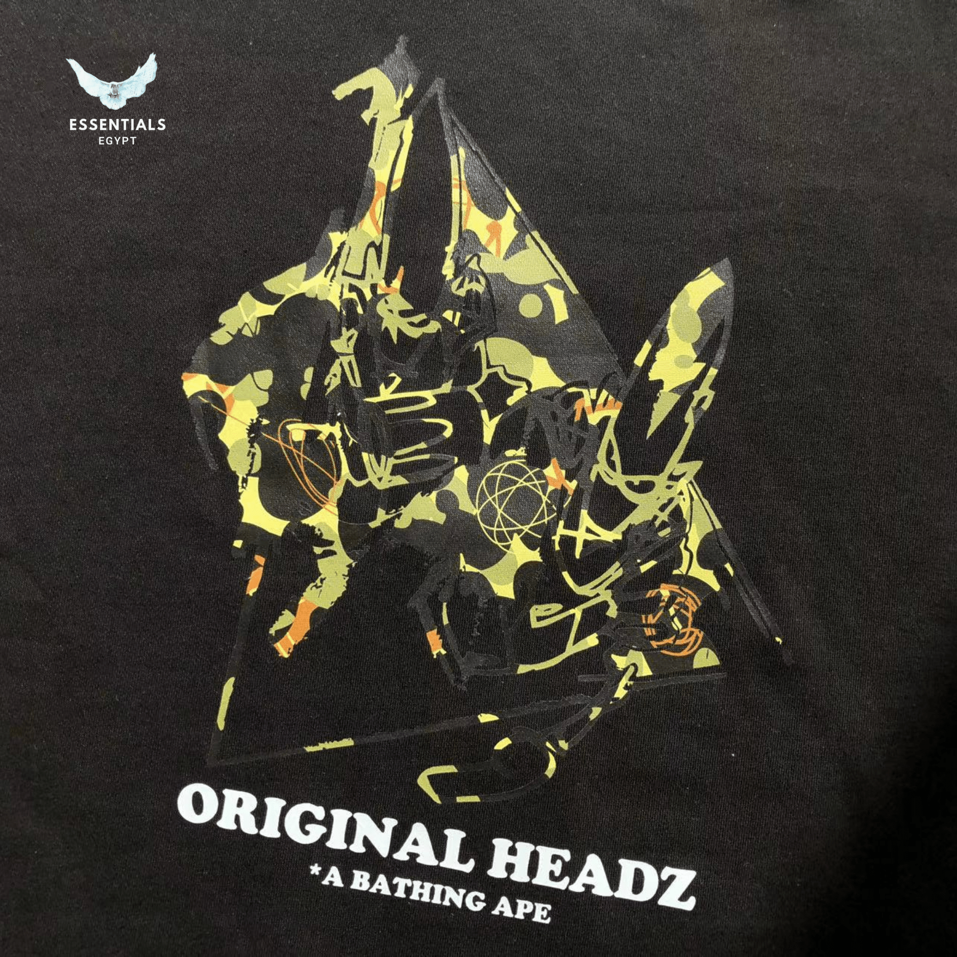 BAPE Sweater – Gold Graphic - ESSENTIALS EGYPT