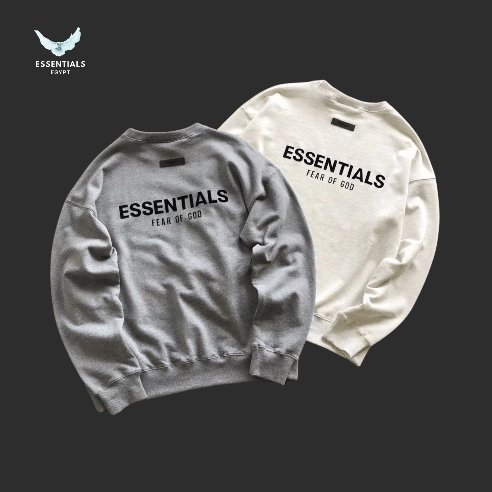 Essentials Sweater – Crewneck Logo - ESSENTIALS EGYPT