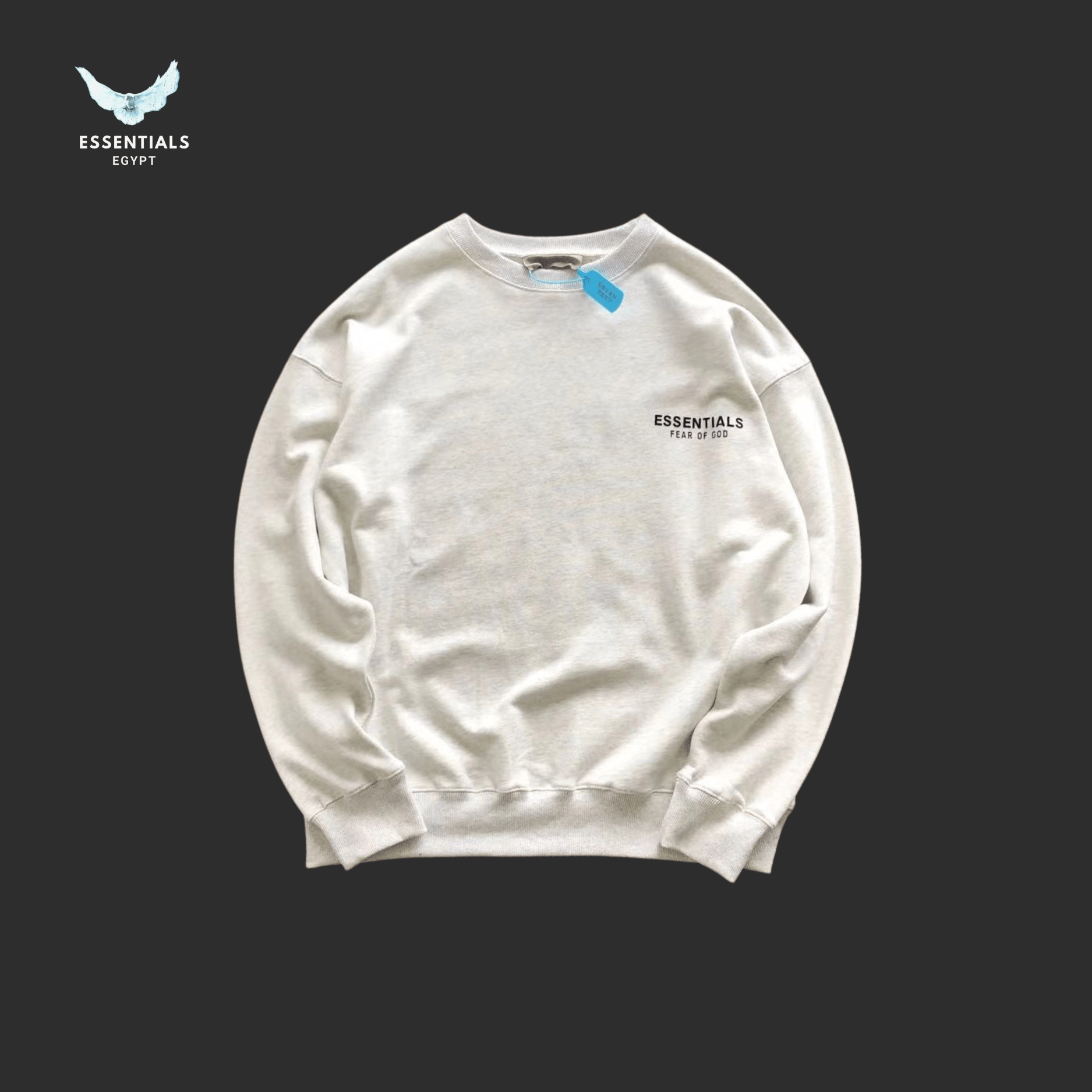 Essentials Sweater – Crewneck Logo - ESSENTIALS EGYPT