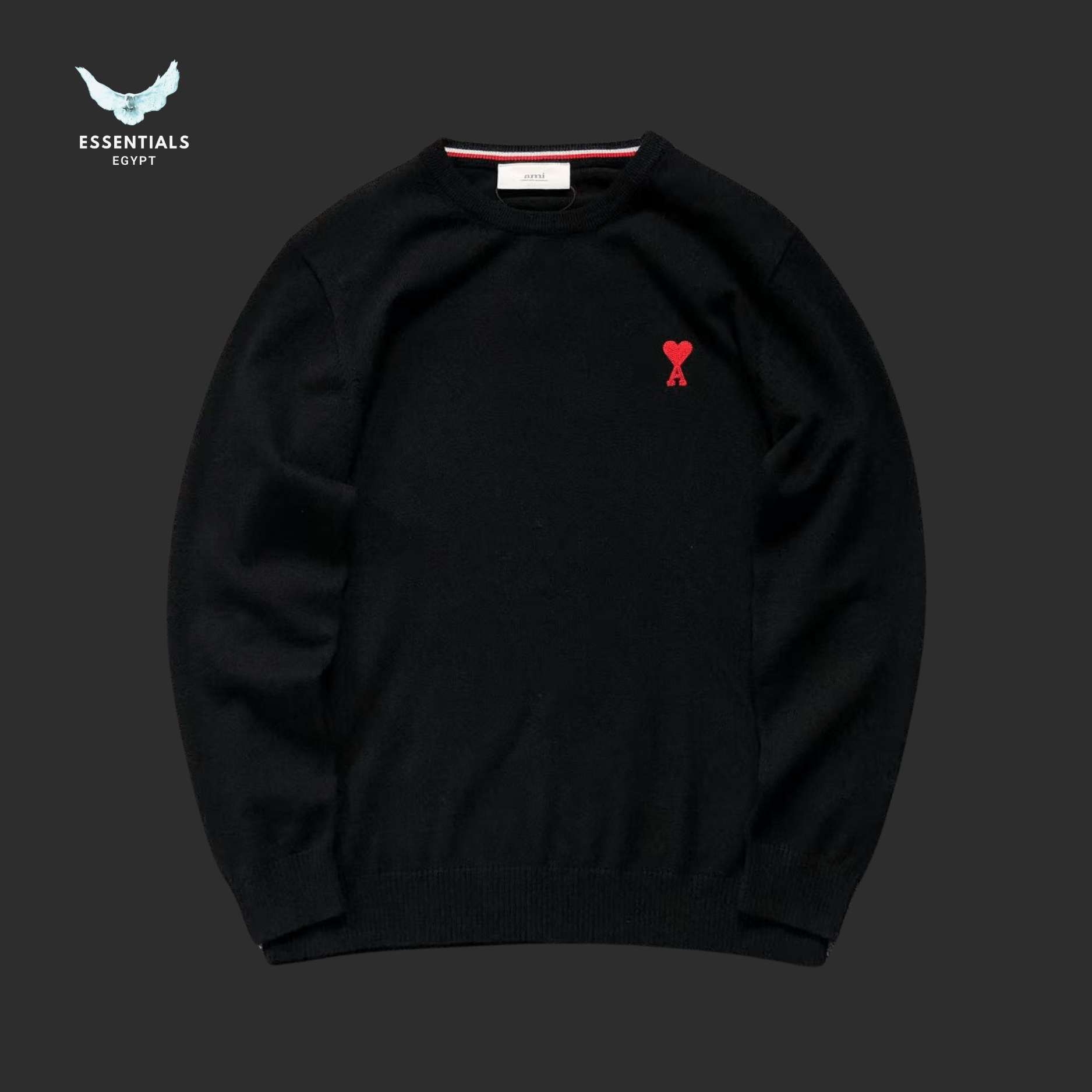 AMI Paris Sweatshirt – Red Heart Classic - ESSENTIALS EGYPT