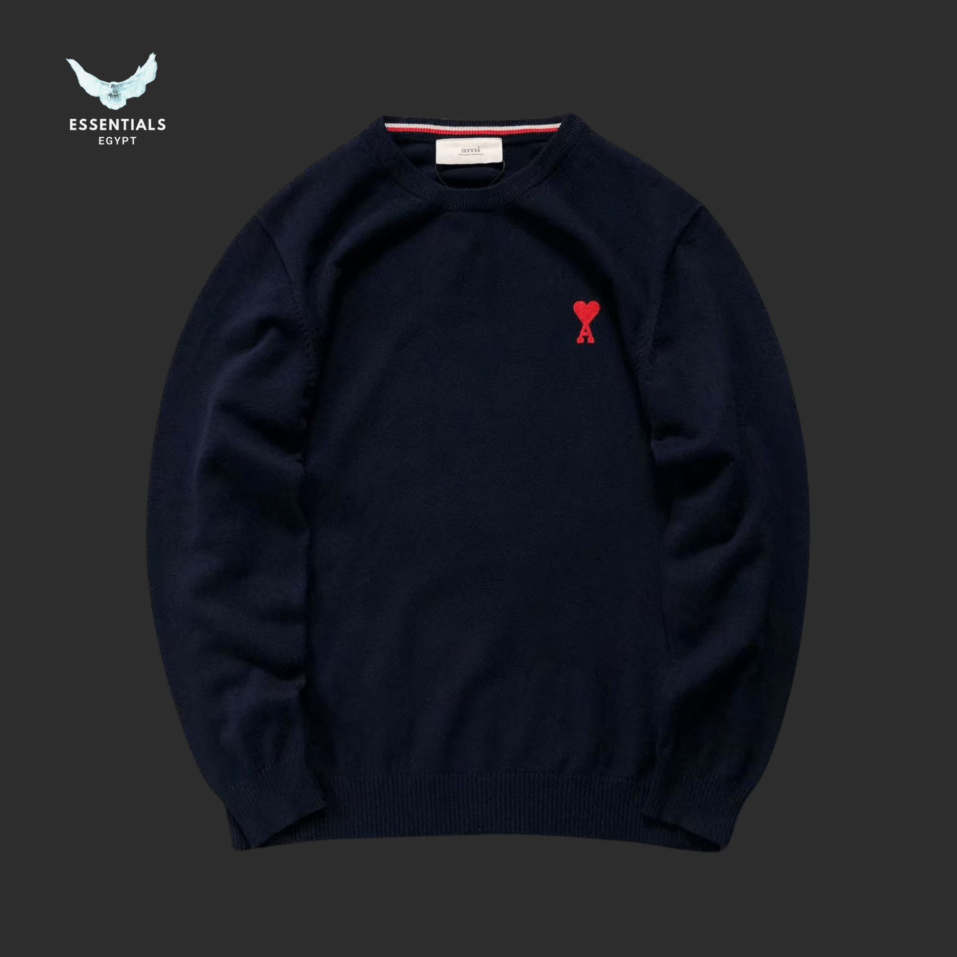 AMI Paris Sweatshirt – Red Heart Classic - ESSENTIALS EGYPT