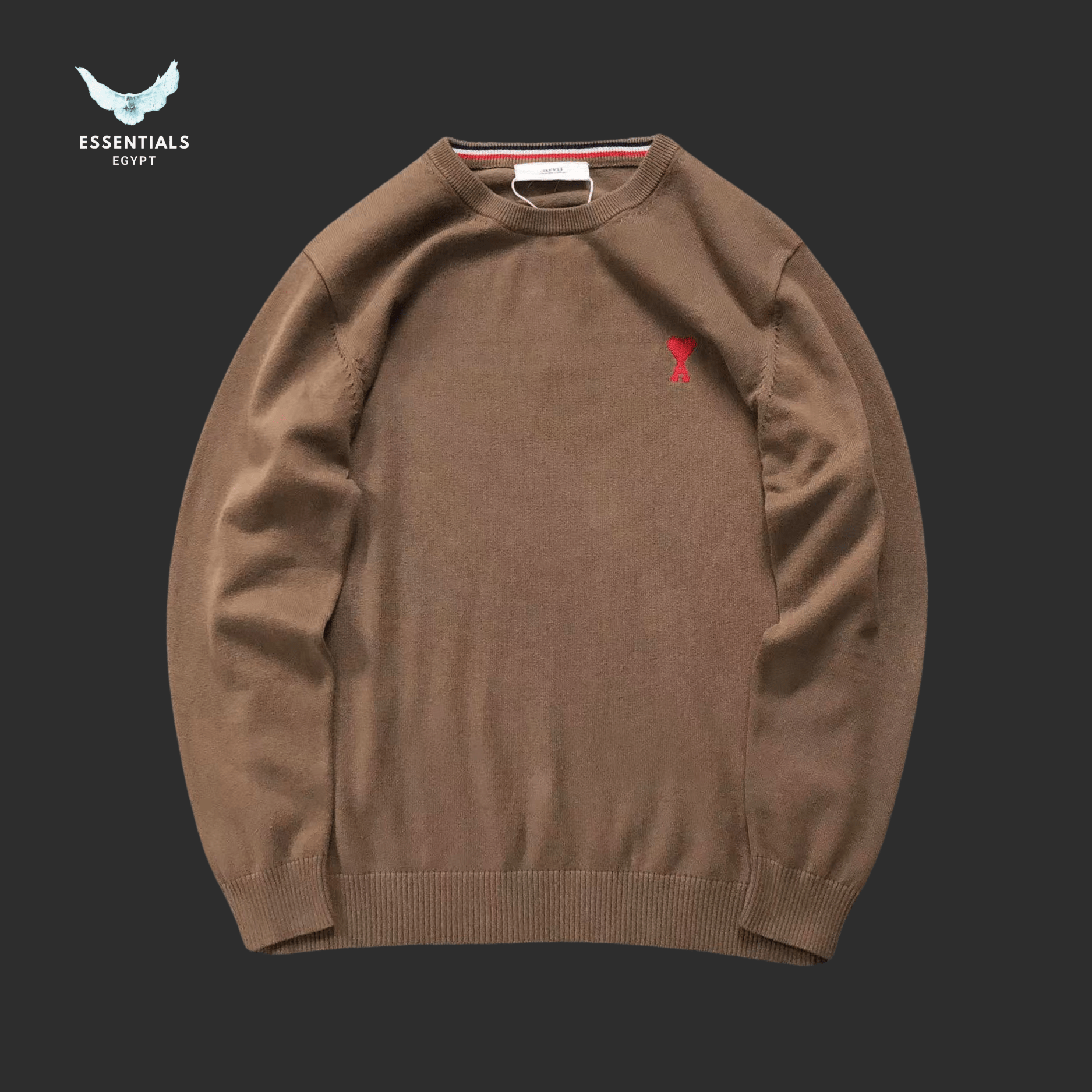 AMI Paris Sweatshirt – Red Heart Classic - ESSENTIALS EGYPT