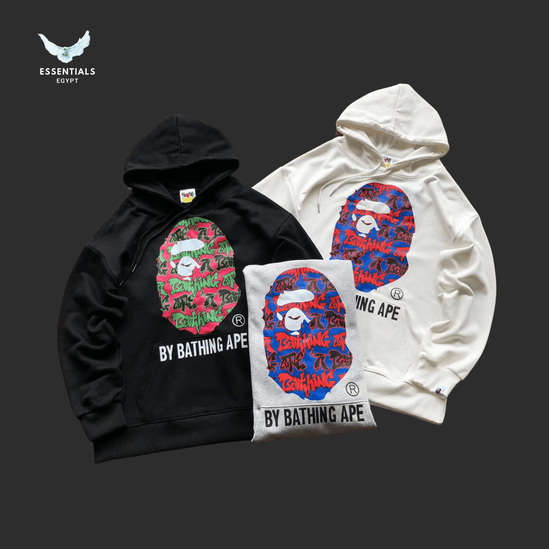 BAPE Hoodie – Camo Face Print - ESSENTIALS EGYPT