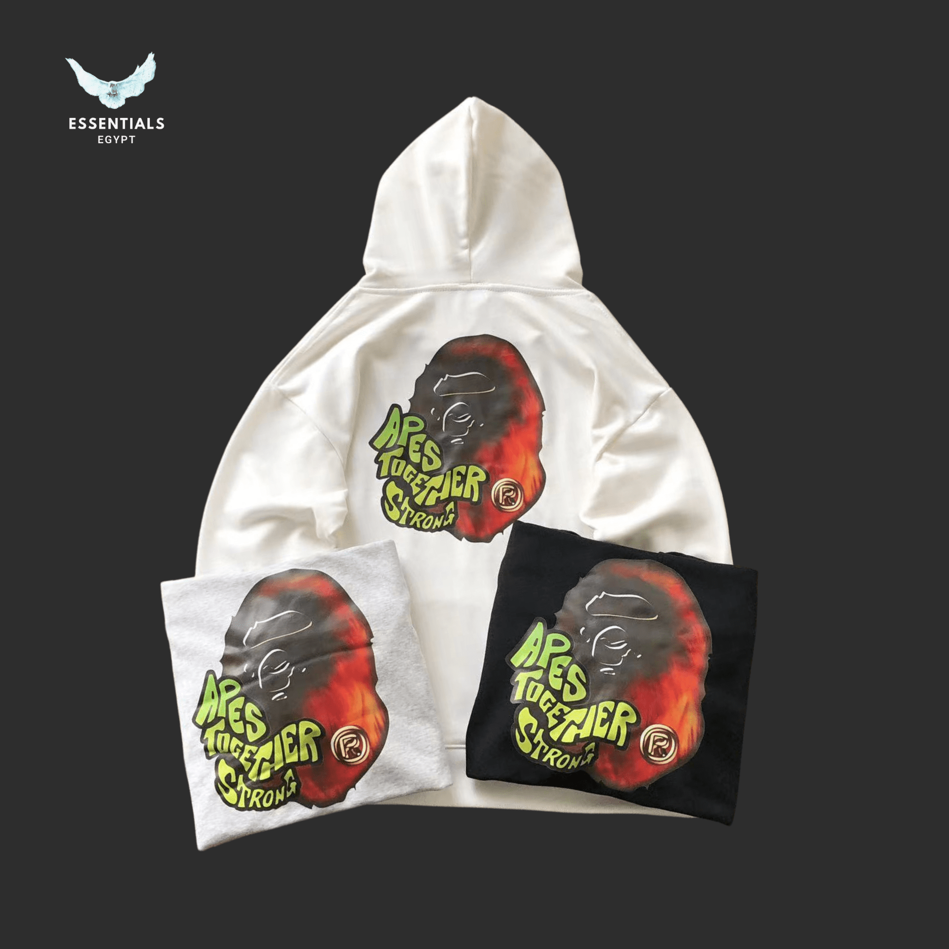 BAPE Hoodie – Fire Camo Face - ESSENTIALS EGYPT