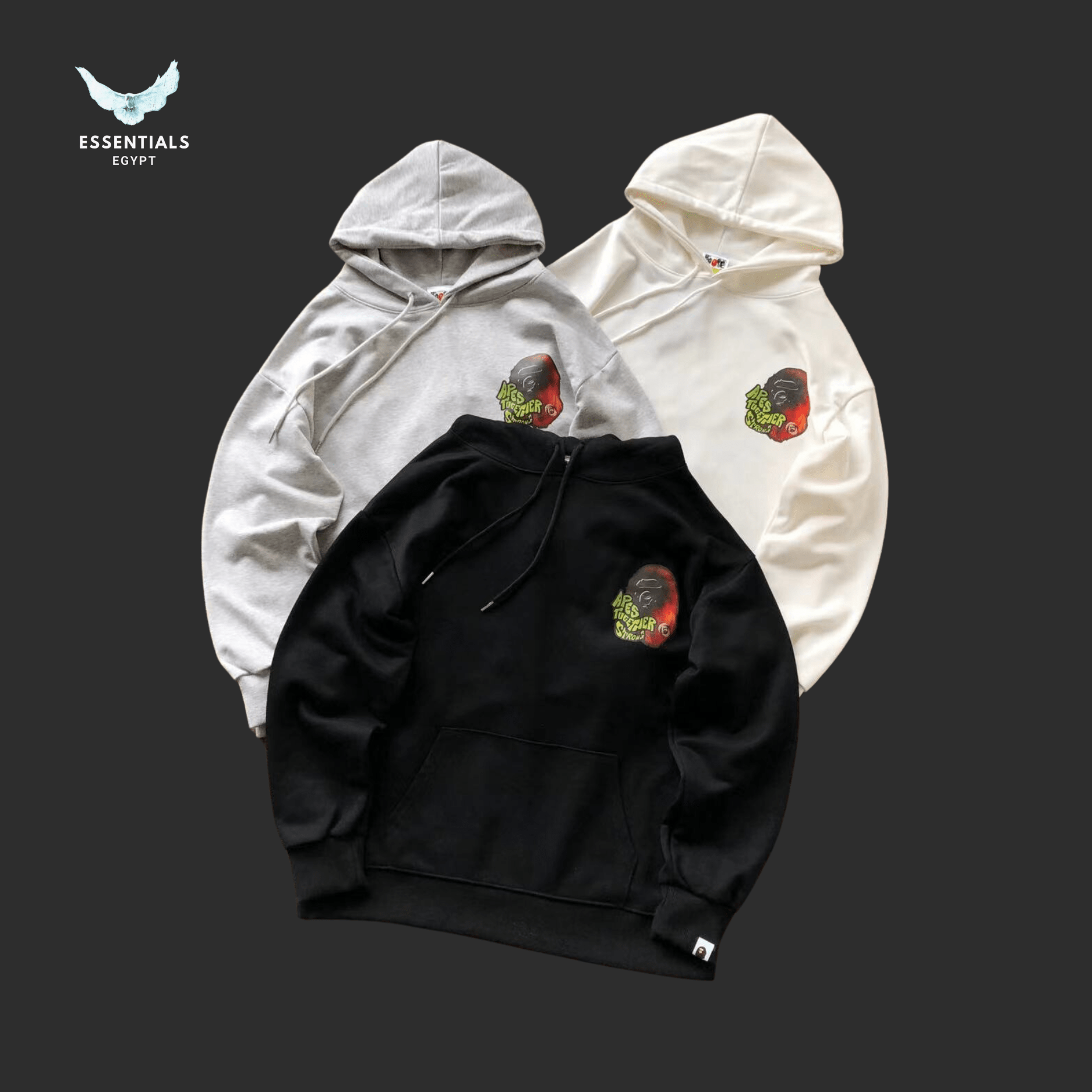 BAPE Hoodie – Fire Camo Face - ESSENTIALS EGYPT