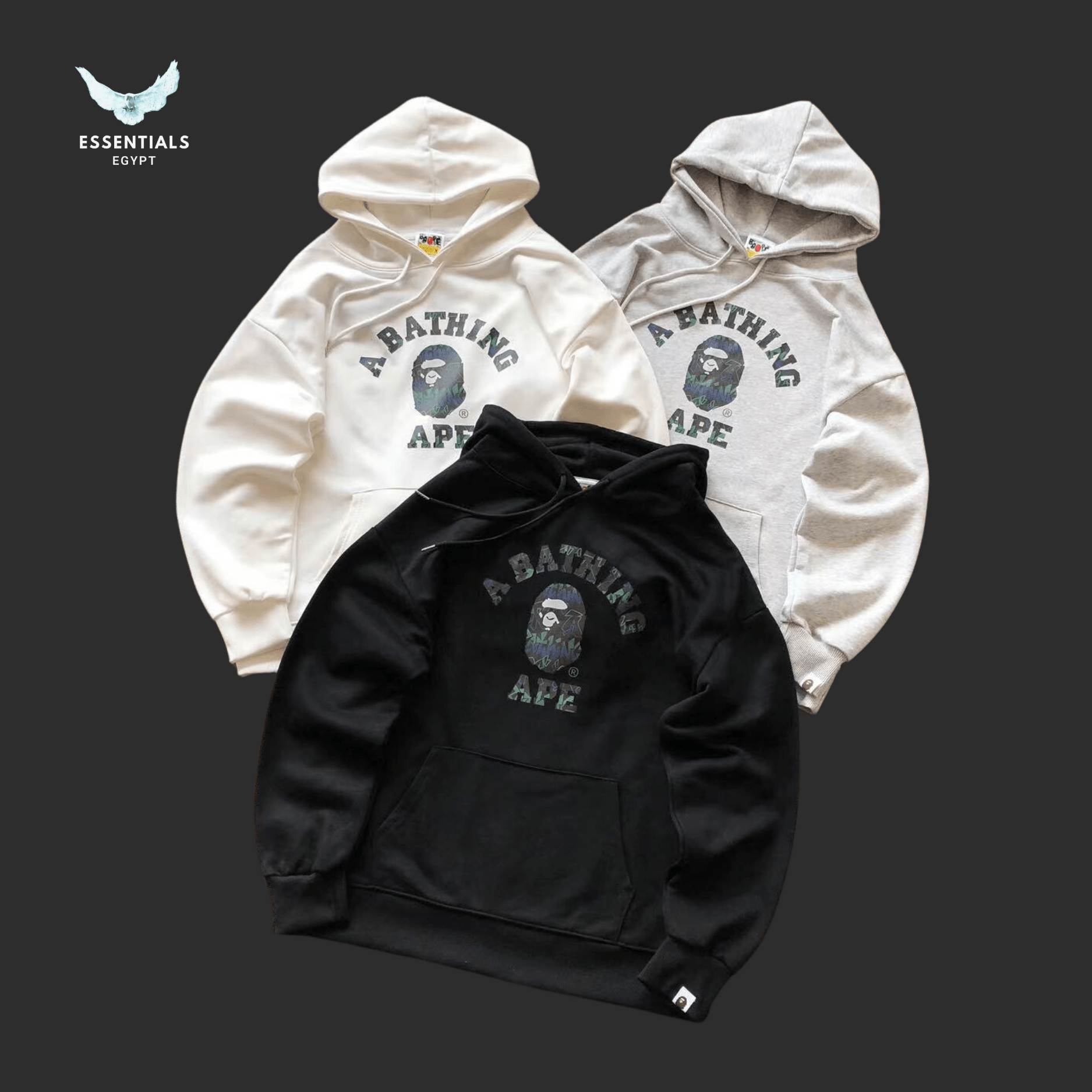 BAPE Hoodie – Classic Ape Logo - ESSENTIALS EGYPT