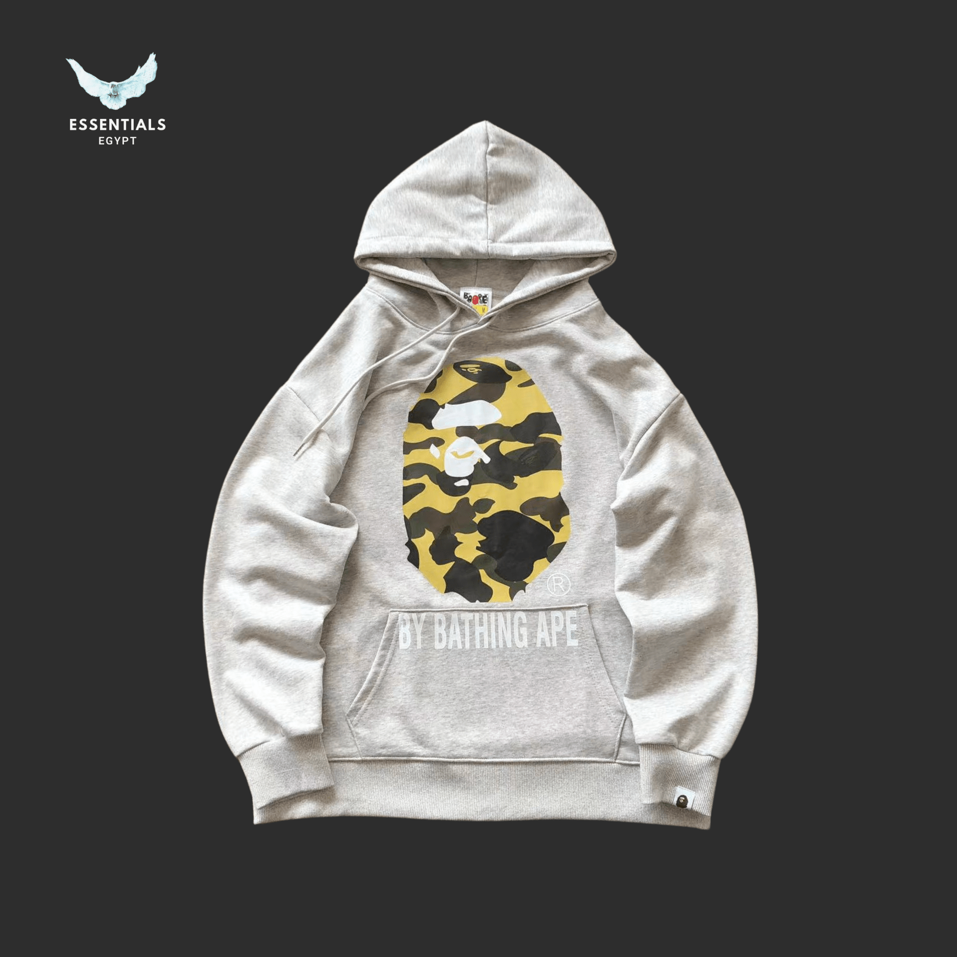 BAPE Hoodie – Green Camo Ape Face - ESSENTIALS EGYPT