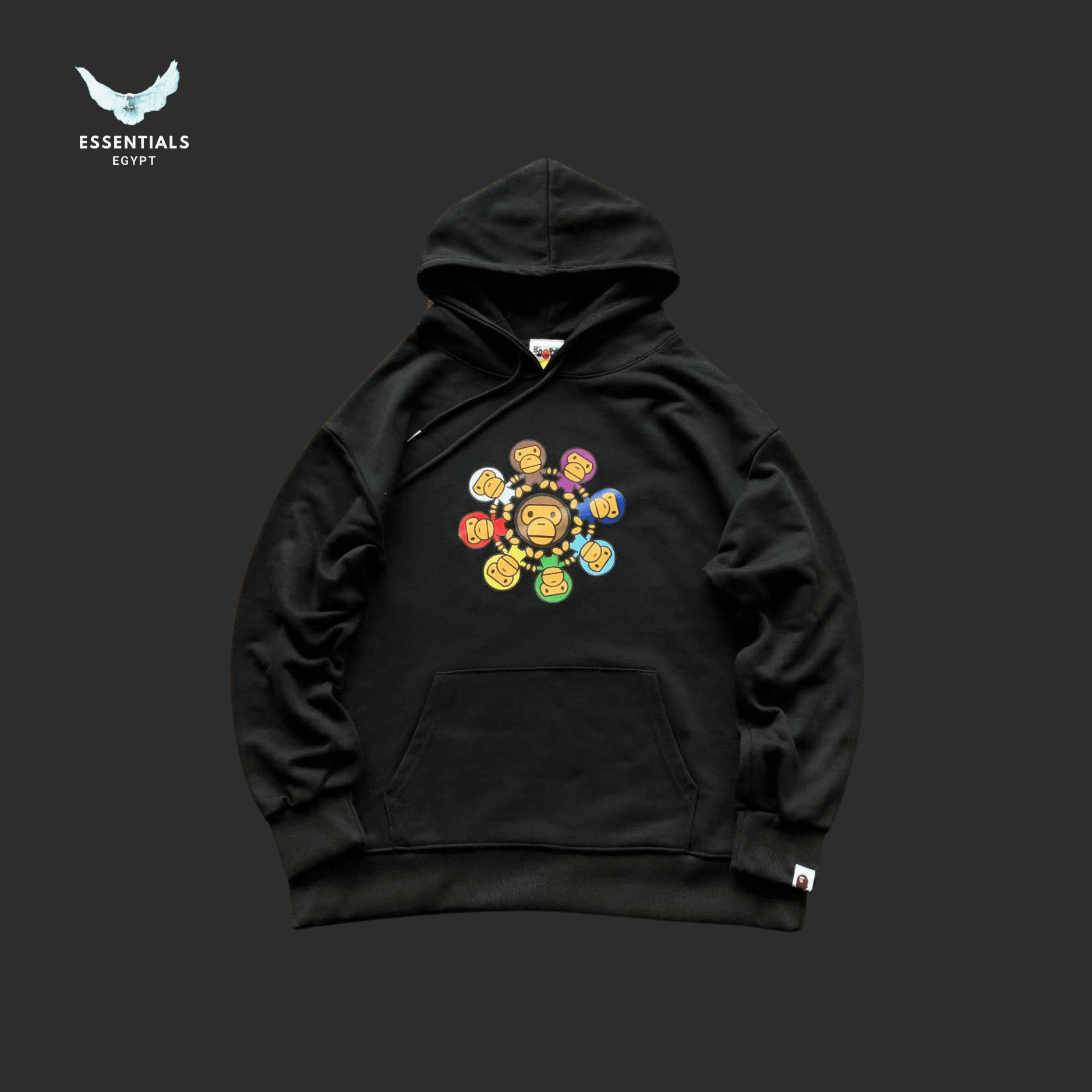BAPE Hoodie – Rainbow Flower Print - ESSENTIALS EGYPT