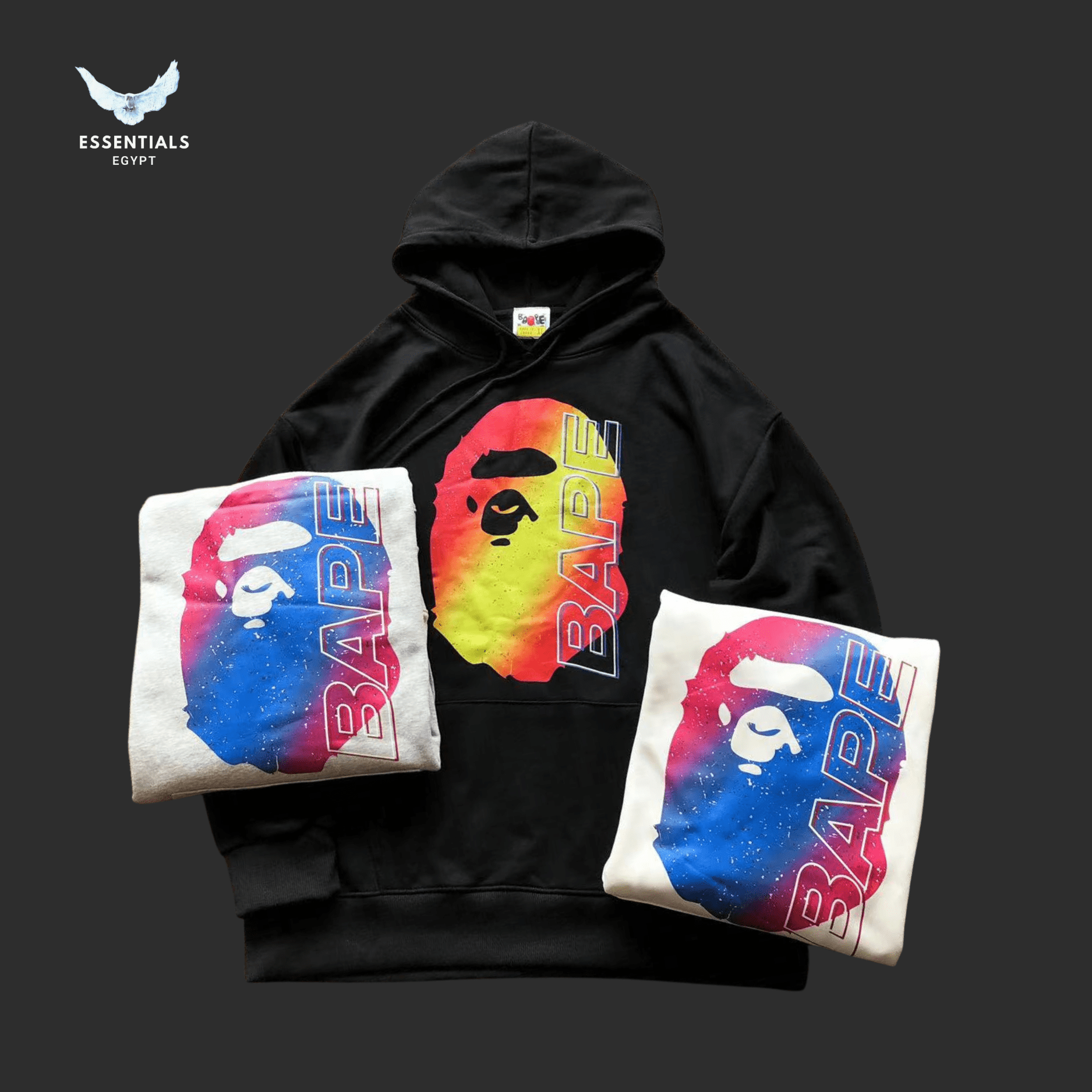BAPE Hoodie – Dual Ape Face - ESSENTIALS EGYPT