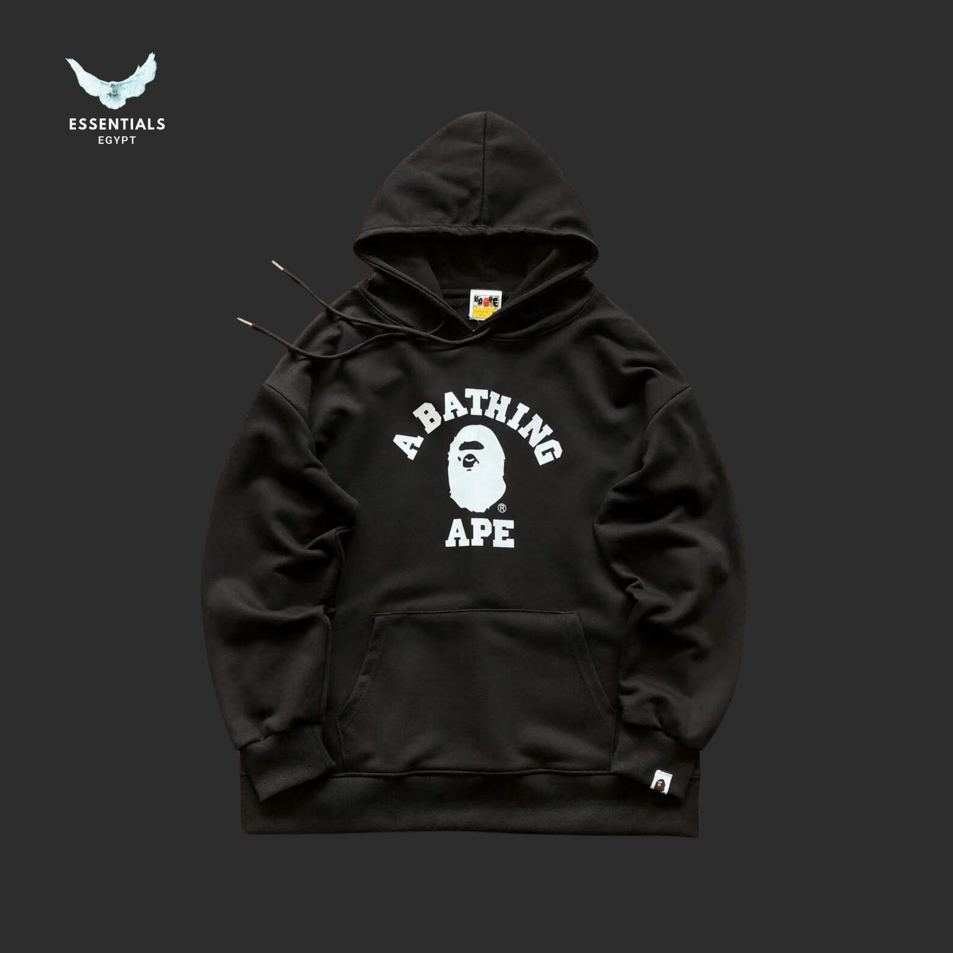 BAPE Ape Head Hoodie – Classic Black & White - ESSENTIALS EGYPT