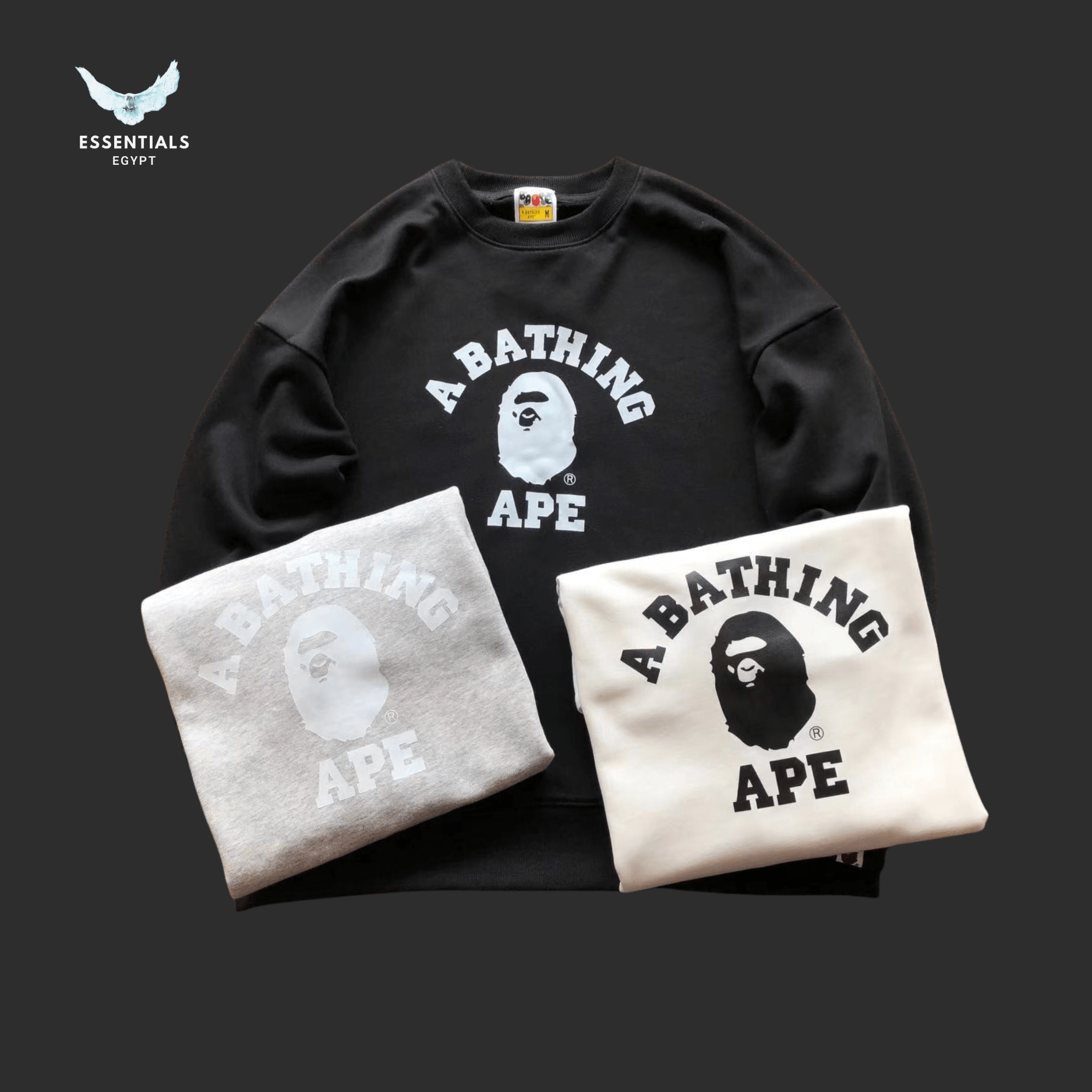 BAPE Sweater – Arch Logo - ESSENTIALS EGYPT