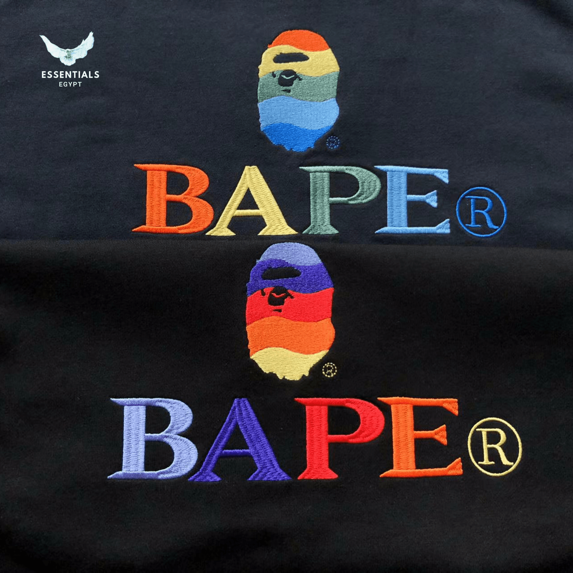 BAPE Sweater – Multicolor Logo - ESSENTIALS EGYPT