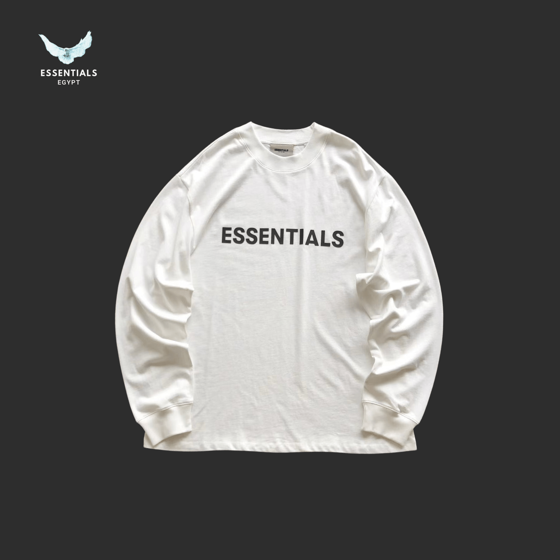 Essentials Long Sleeve – Clean Logo Tee - ESSENTIALS EGYPT