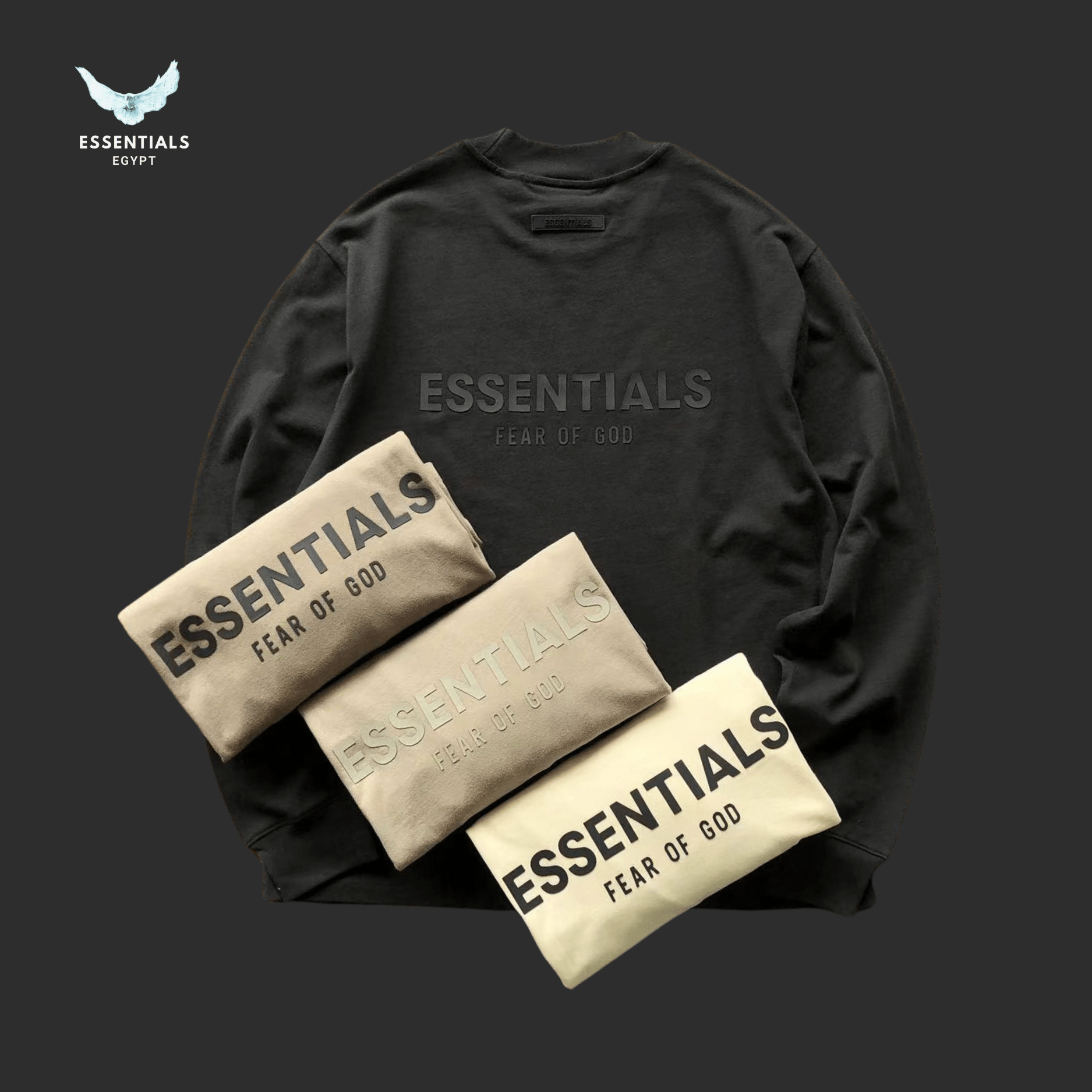 Essentials Fear of God Sweater – Bold Chest Logo - ESSENTIALS EGYPT