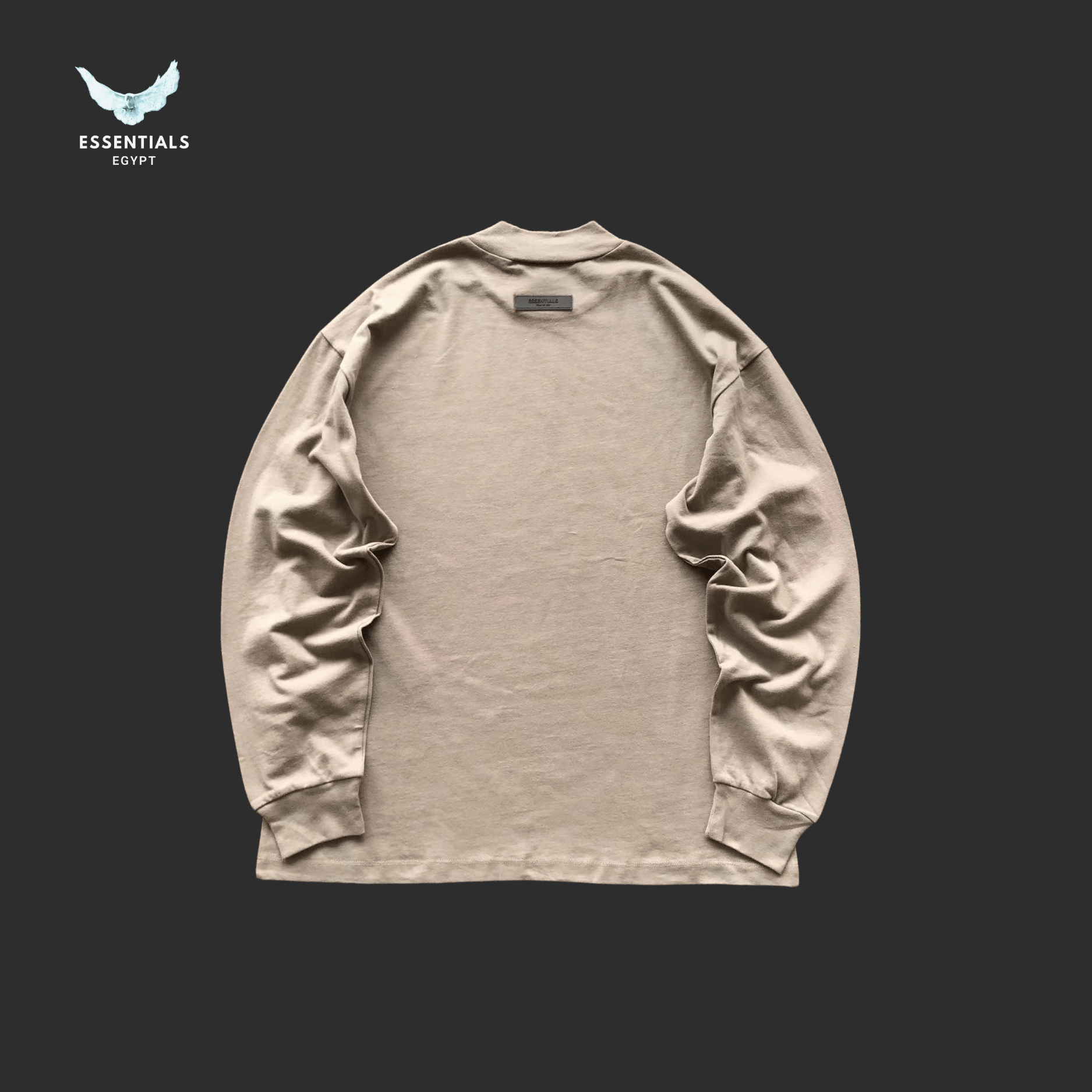 Essentials Long - Sleeve – Raised Chest Logo - ESSENTIALS EGYPT