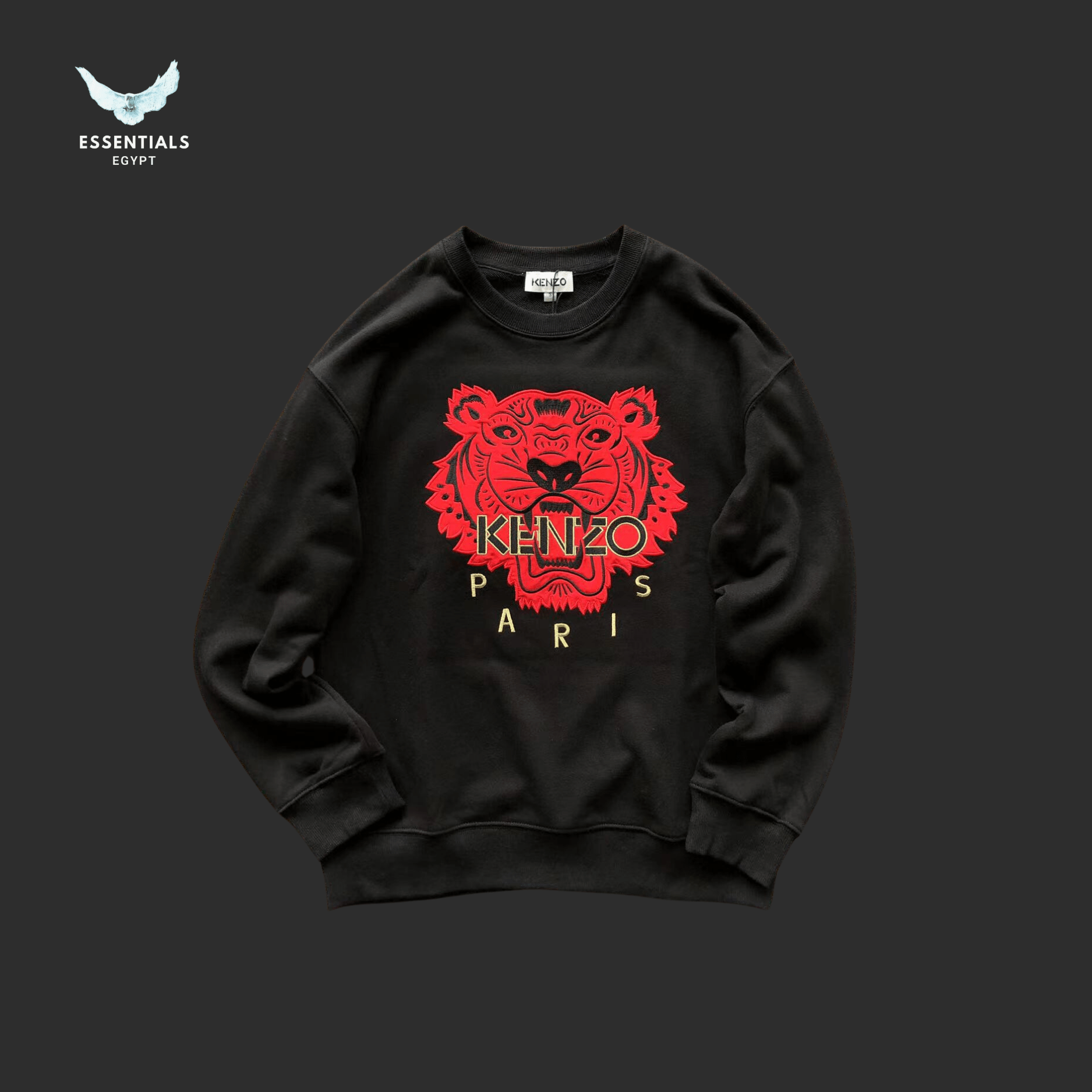 Kenzo Sweater – Red Tiger Embroidery - ESSENTIALS EGYPT
