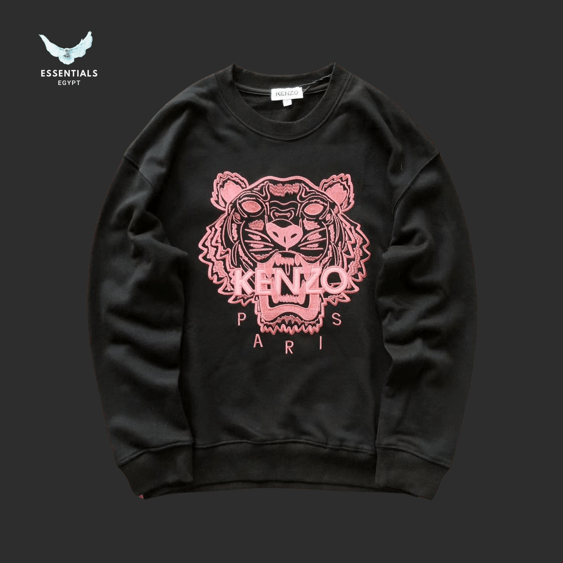 KENZO✨タイガー刺繍 虎 スウェット トレーナー ブラック ピンク XS Kenzo Neon Pink Tiger Sweater Egypt | Essentials EG