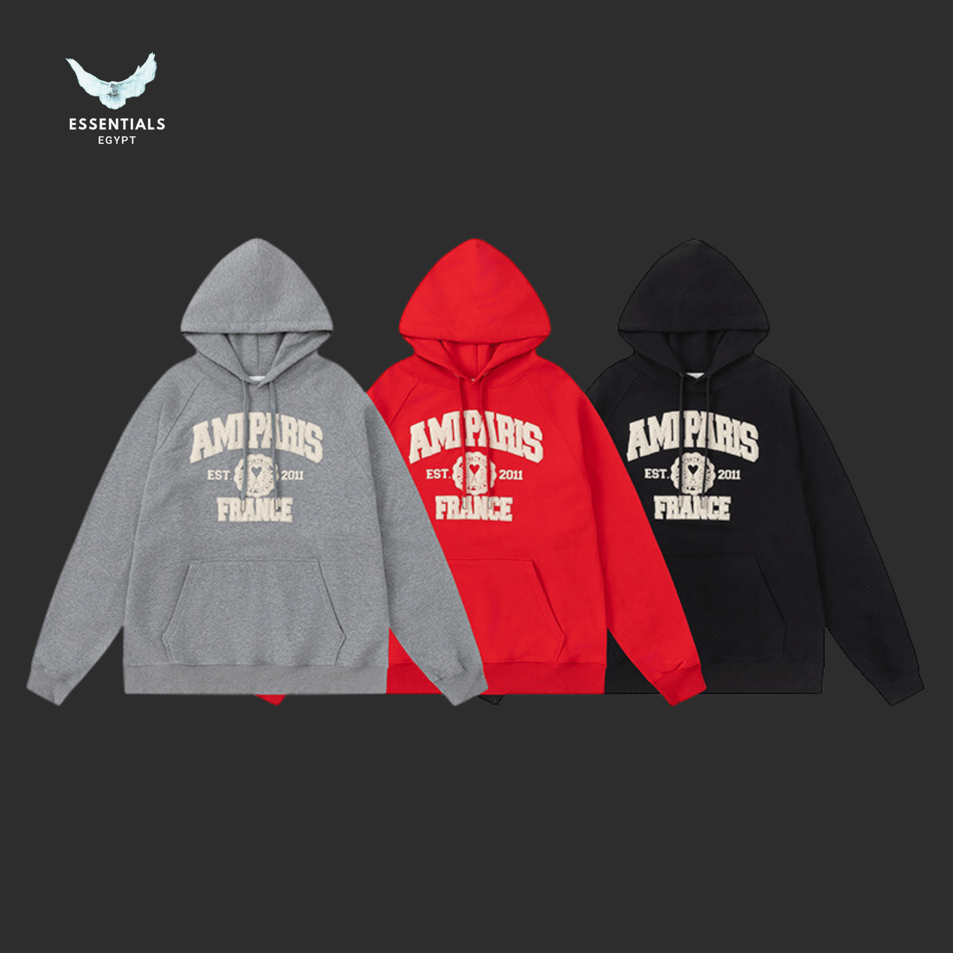 AMI Paris Hoodie – France Edition - ESSENTIALS EGYPT