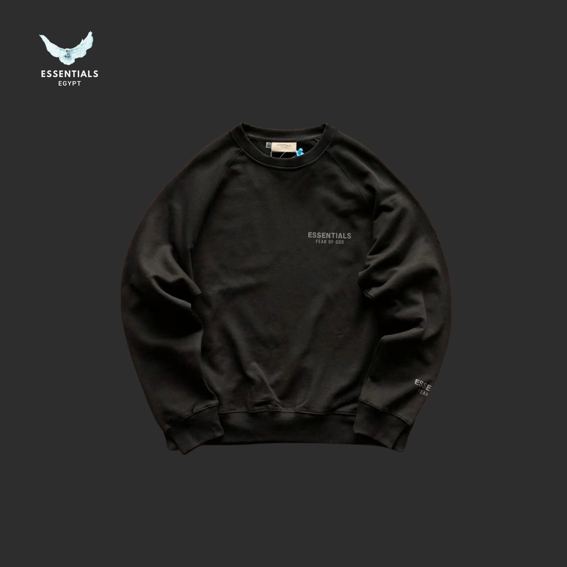 Essentials Sweater – Tonal Logo - ESSENTIALS EGYPT