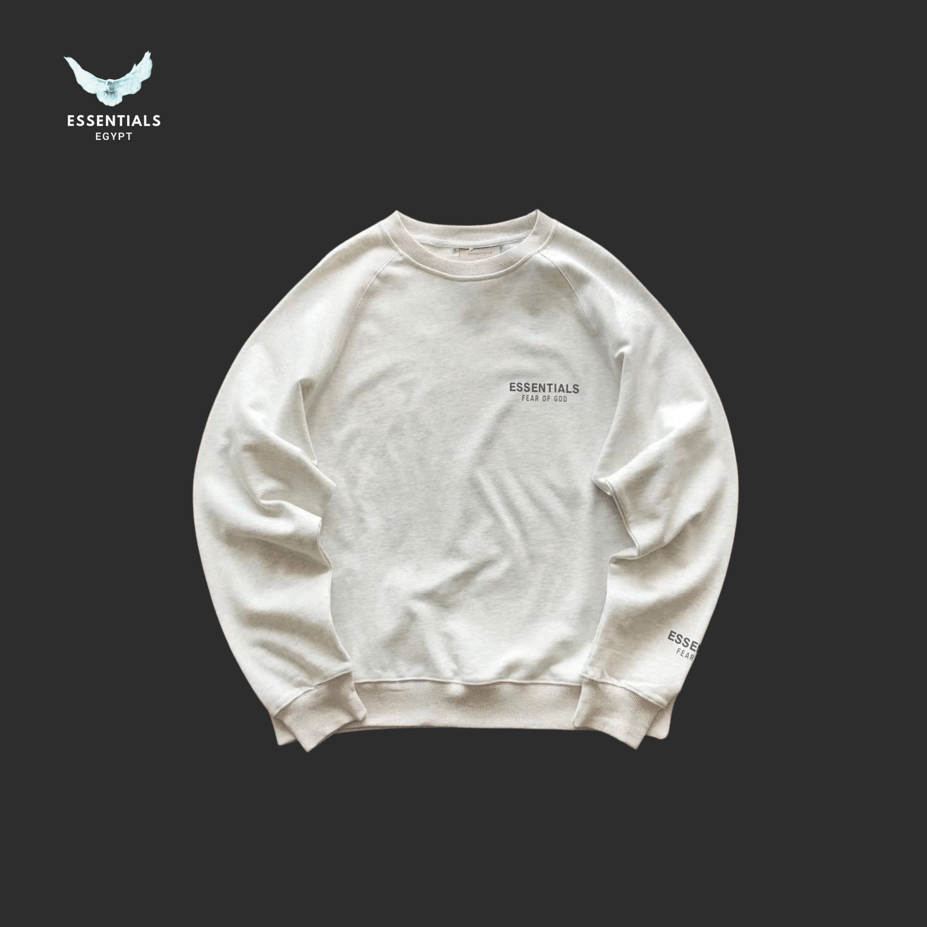 Essentials Sweater – Tonal Logo - ESSENTIALS EGYPT