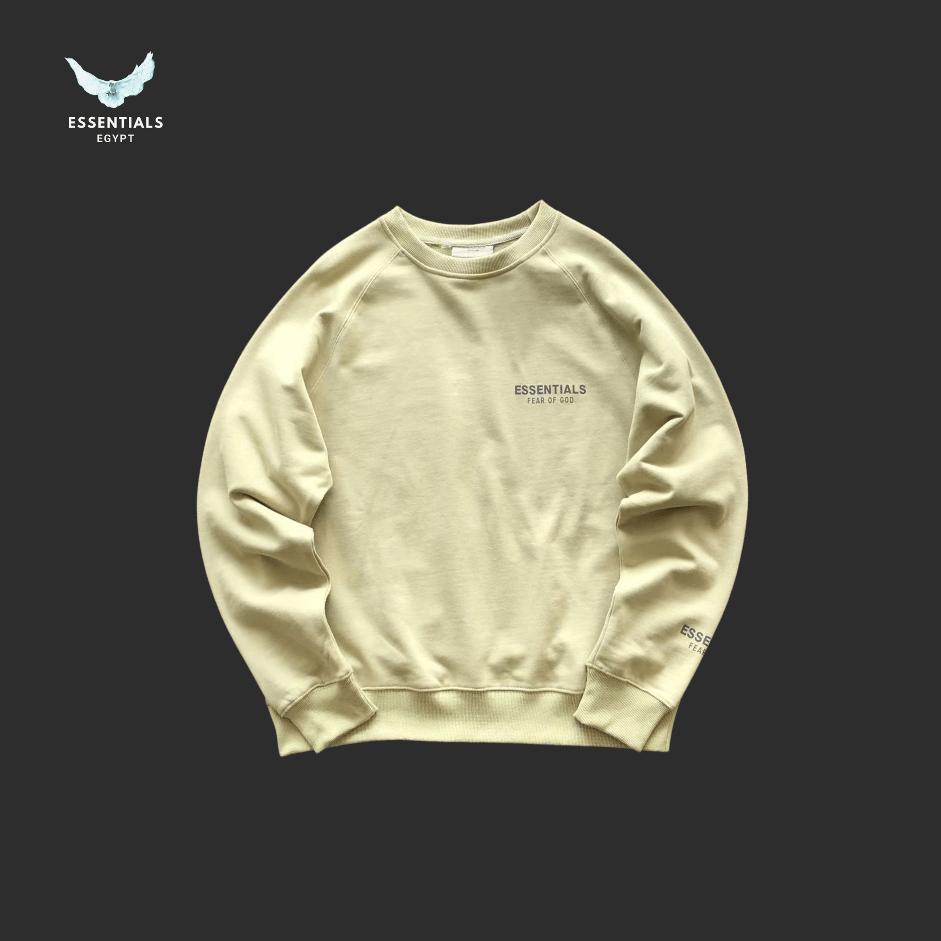 Essentials Sweater – Tonal Logo - ESSENTIALS EGYPT