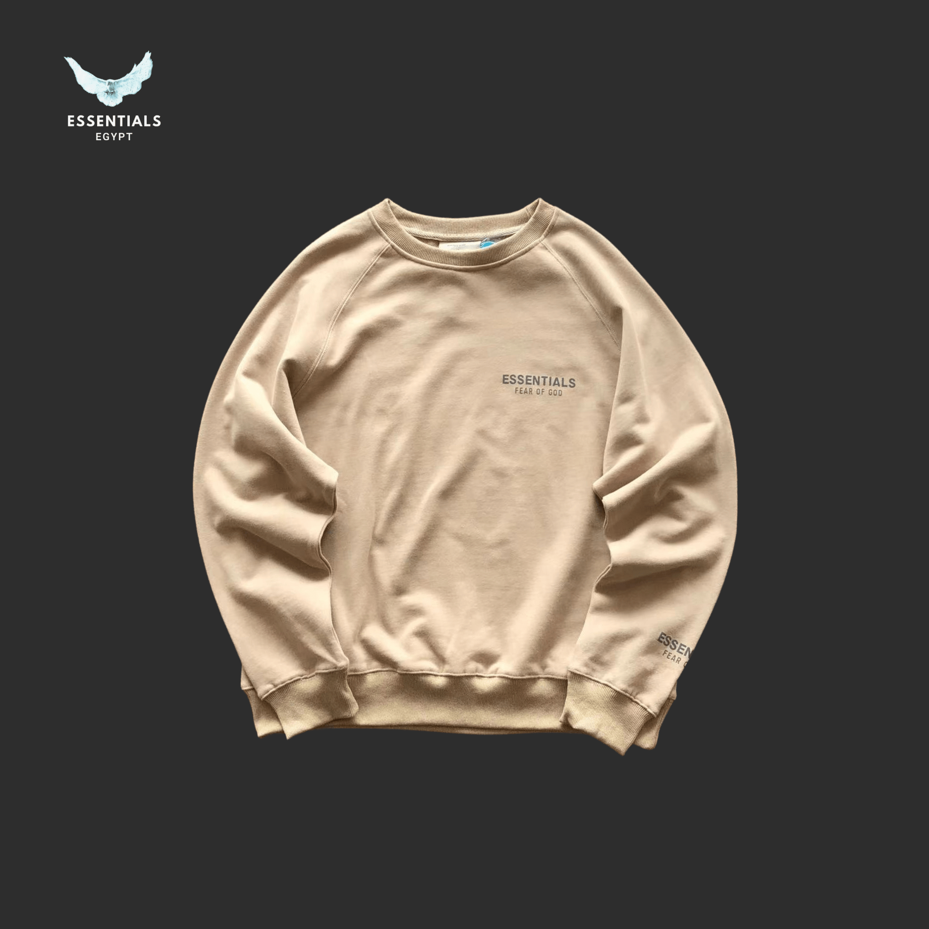 Essentials Sweater – Tonal Logo - ESSENTIALS EGYPT