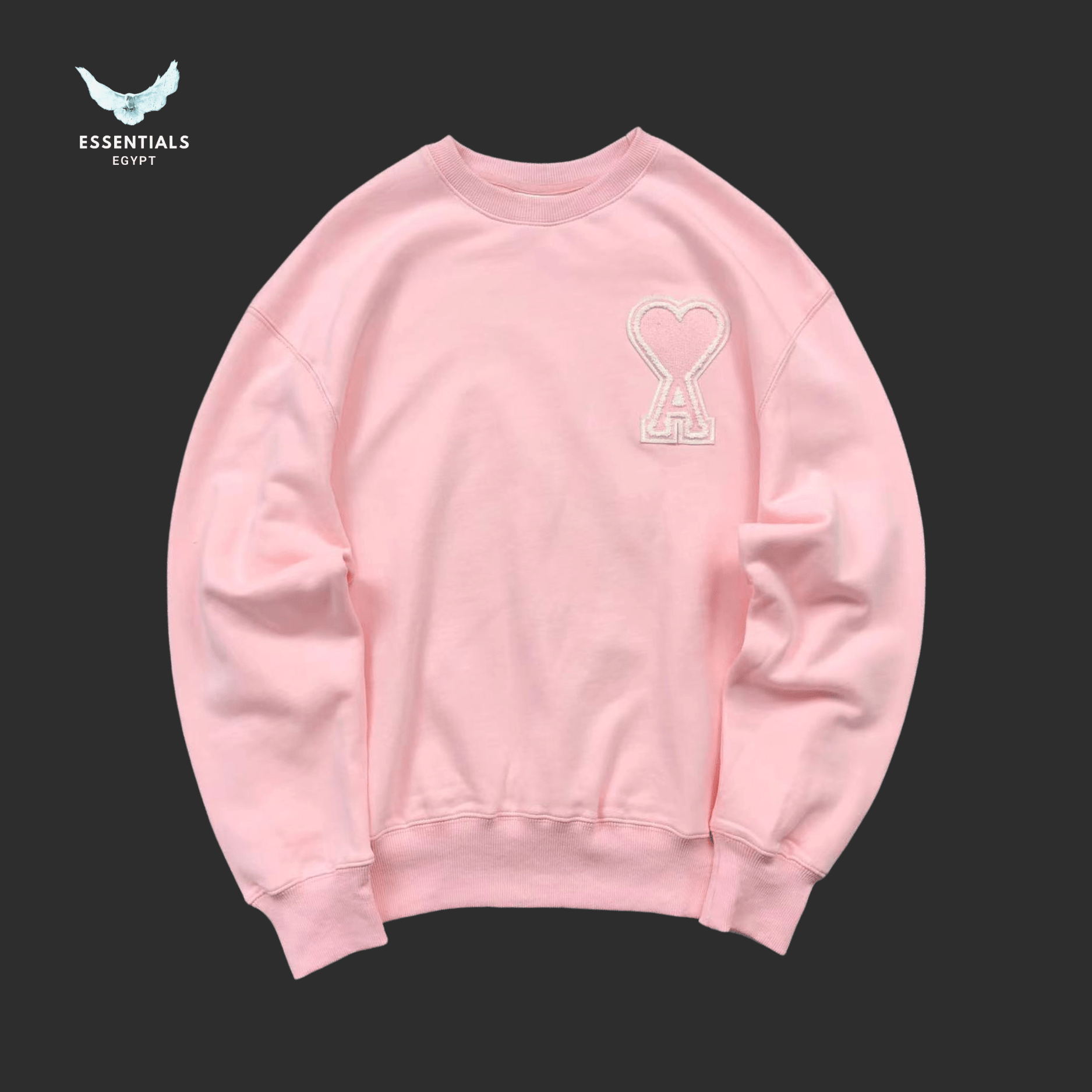 AMI Paris Sweatshirt – Tonal Logo Edition - ESSENTIALS EGYPT