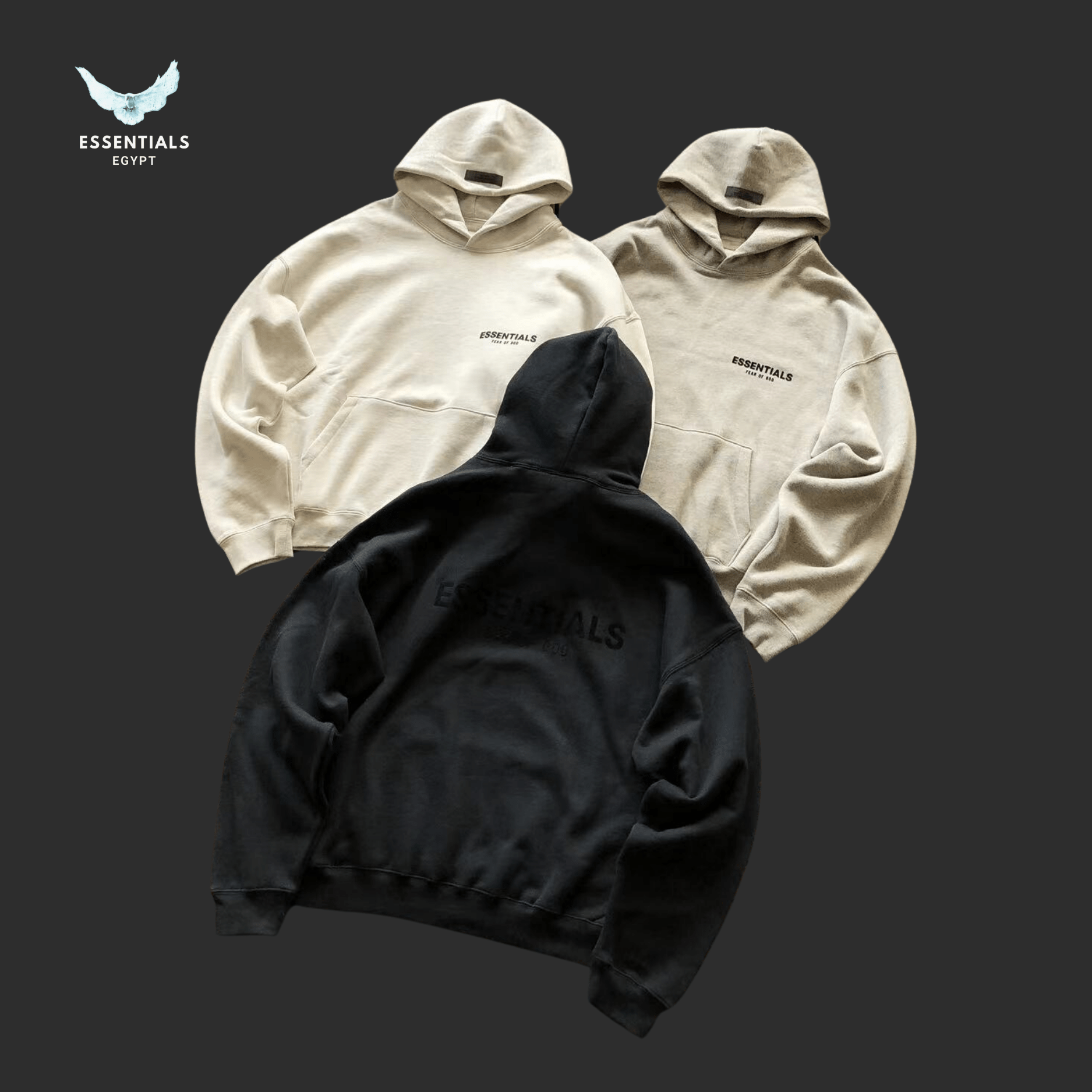 Essentials Hoodie – Front Logo - ESSENTIALS EGYPT