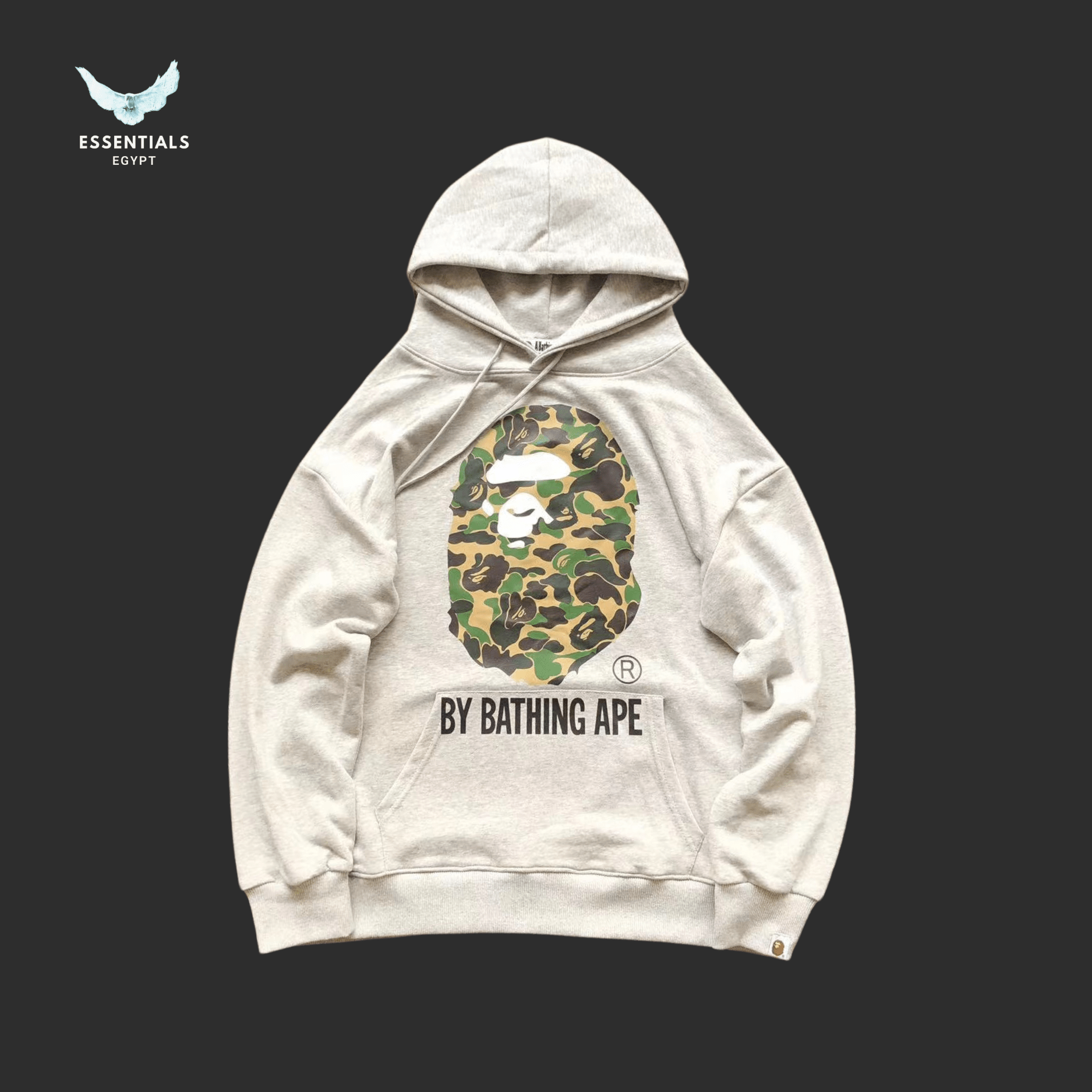 BAPE Classic Camo Ape Hoodie – Army Green - ESSENTIALS EGYPT