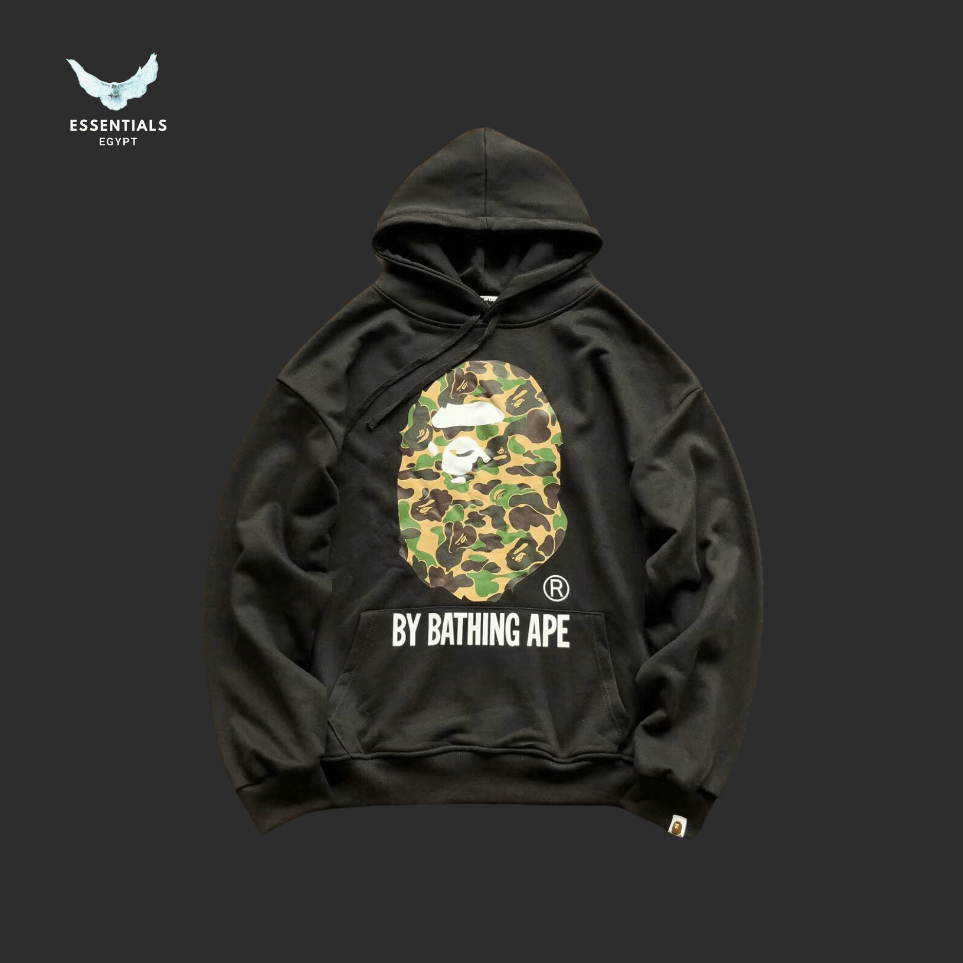 BAPE Classic Camo Ape Hoodie – Army Green - ESSENTIALS EGYPT