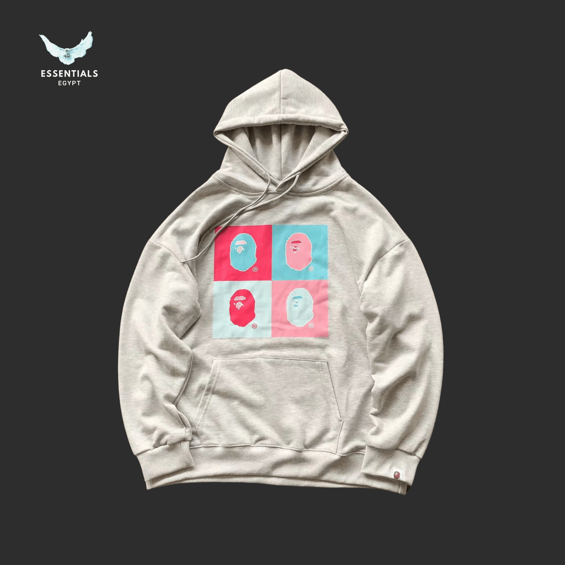 BAPE Pop Art Ape Hoodie – 4 Face Grid - ESSENTIALS EGYPT