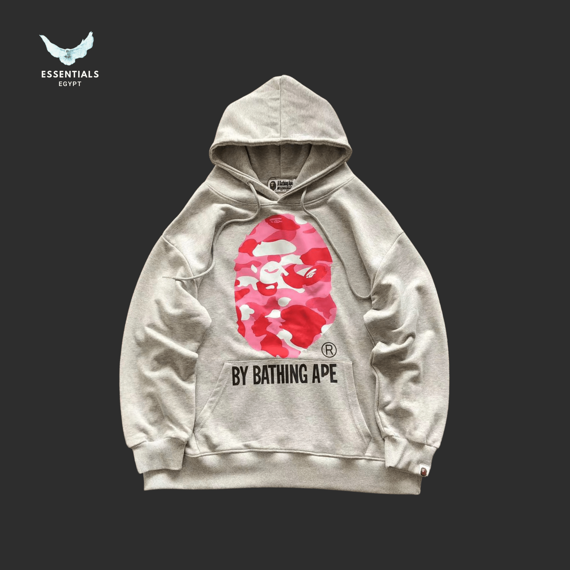 BAPE Pink Camo Ape Hoodie – 135 Drop - ESSENTIALS EGYPT