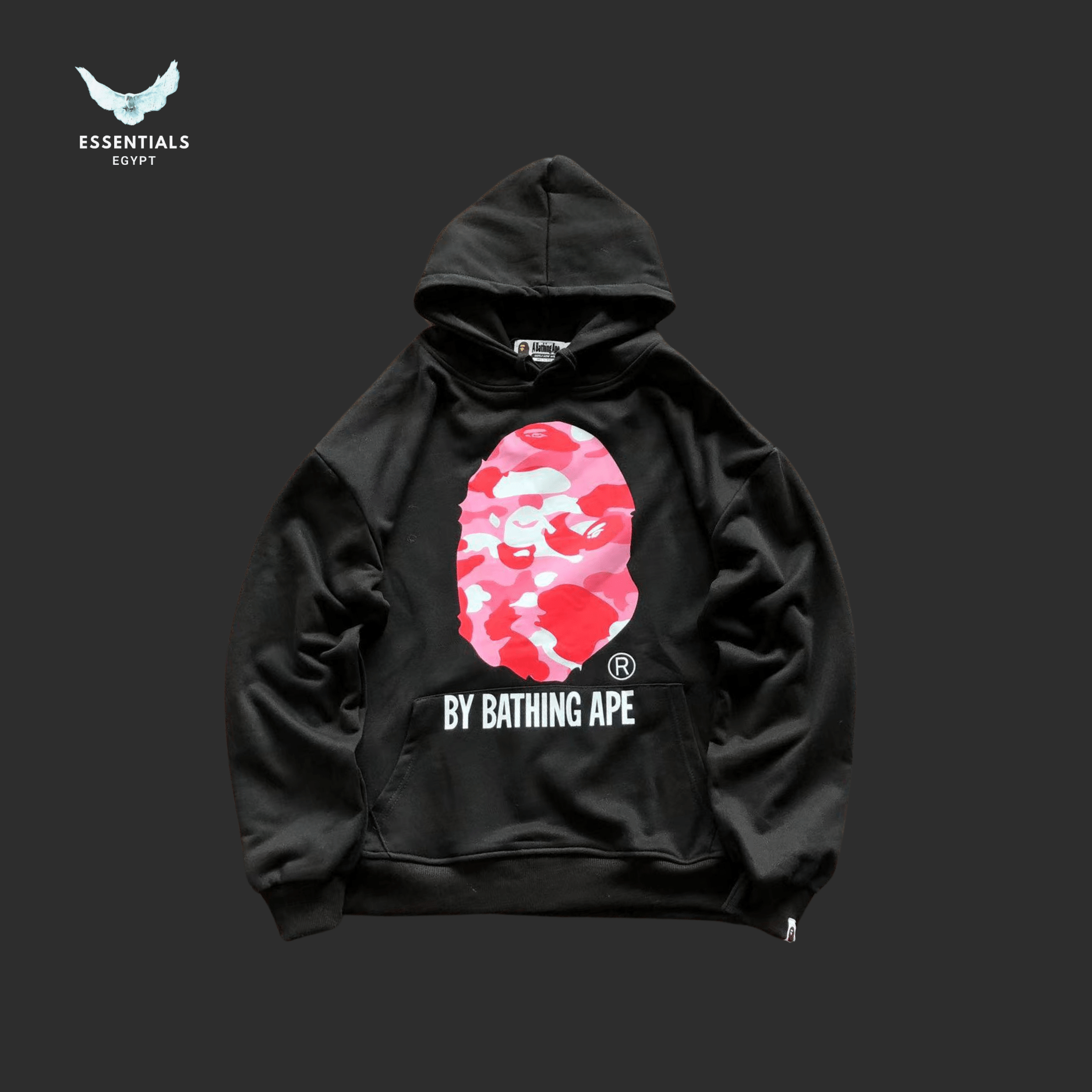 BAPE Pink Camo Ape Hoodie – 135 Drop - ESSENTIALS EGYPT