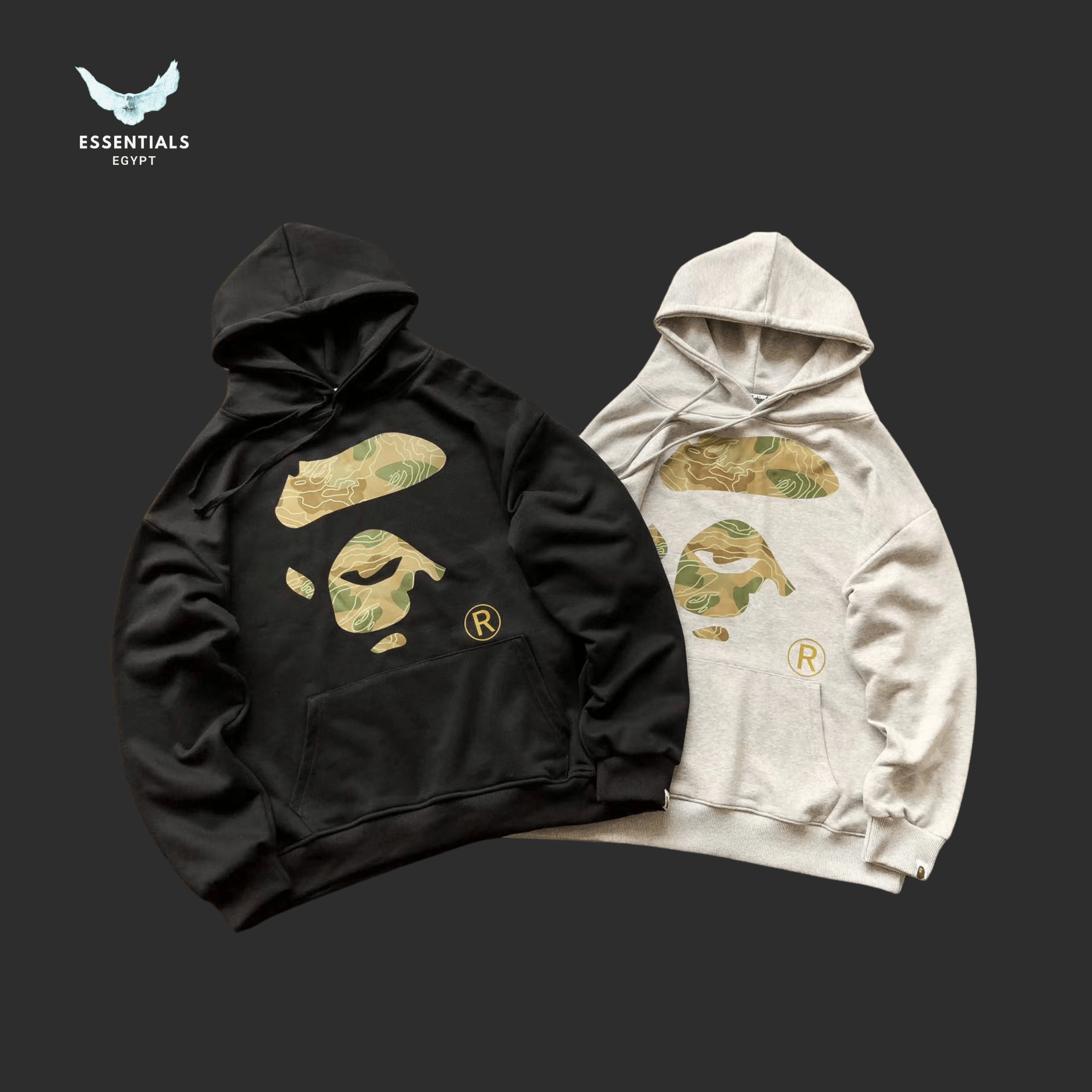 BAPE Camo Ape Head Hoodie – Classic Logo - ESSENTIALS EGYPT