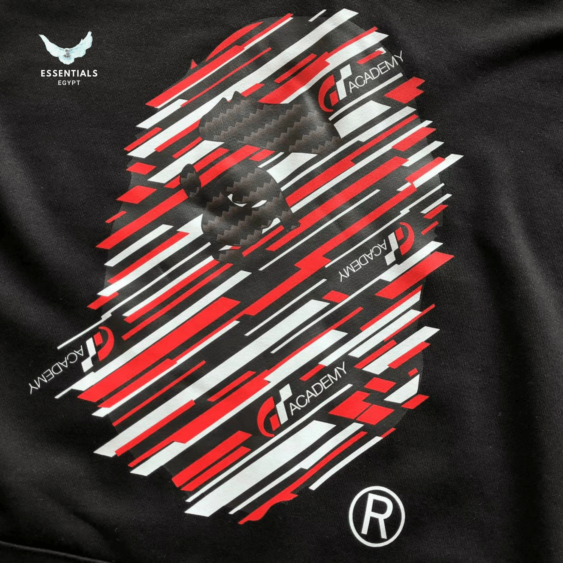 BAPE Hoodie – Slashed Ape Logo - ESSENTIALS EGYPT