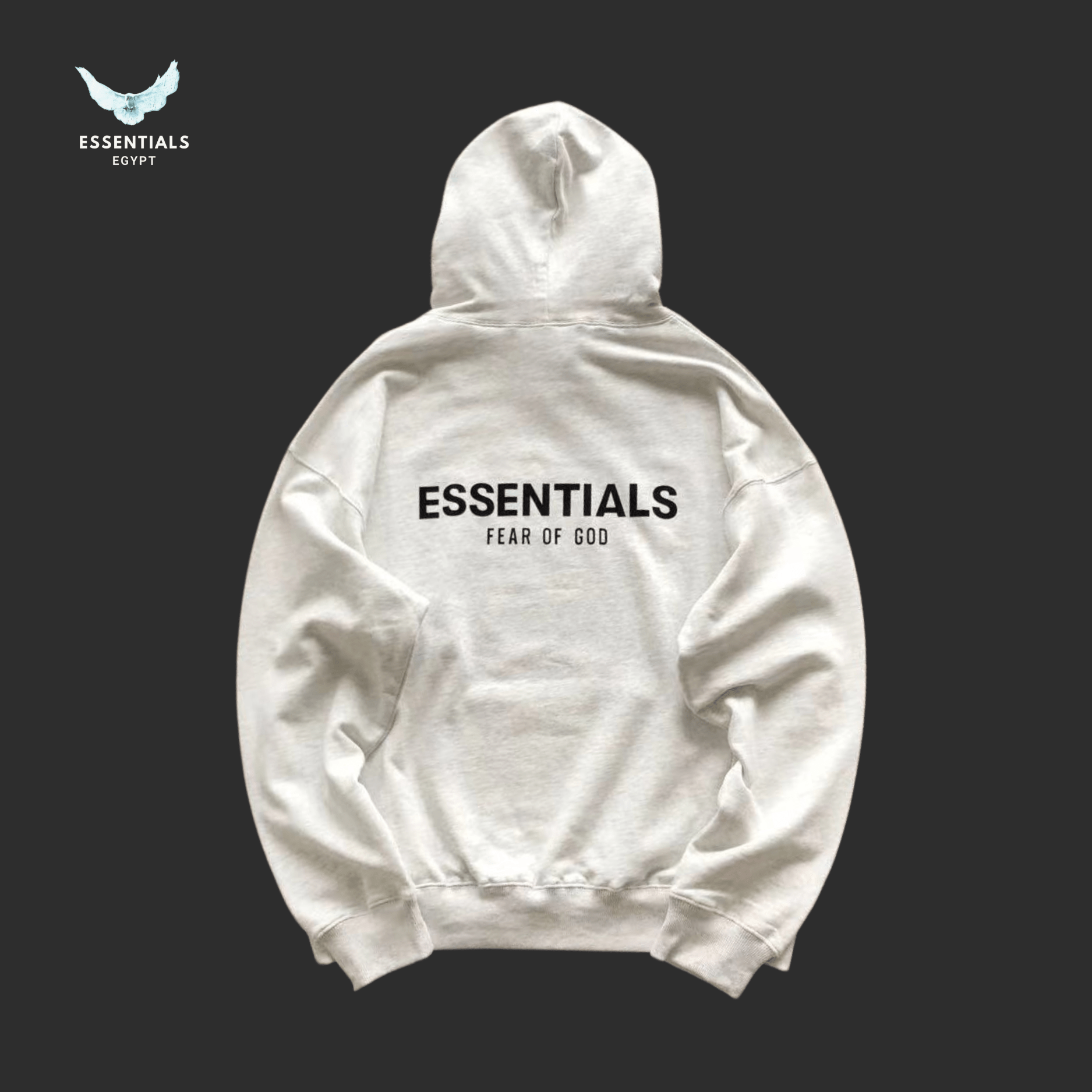 Essentials Hoodie – Tonal Back Logo - ESSENTIALS EGYPT