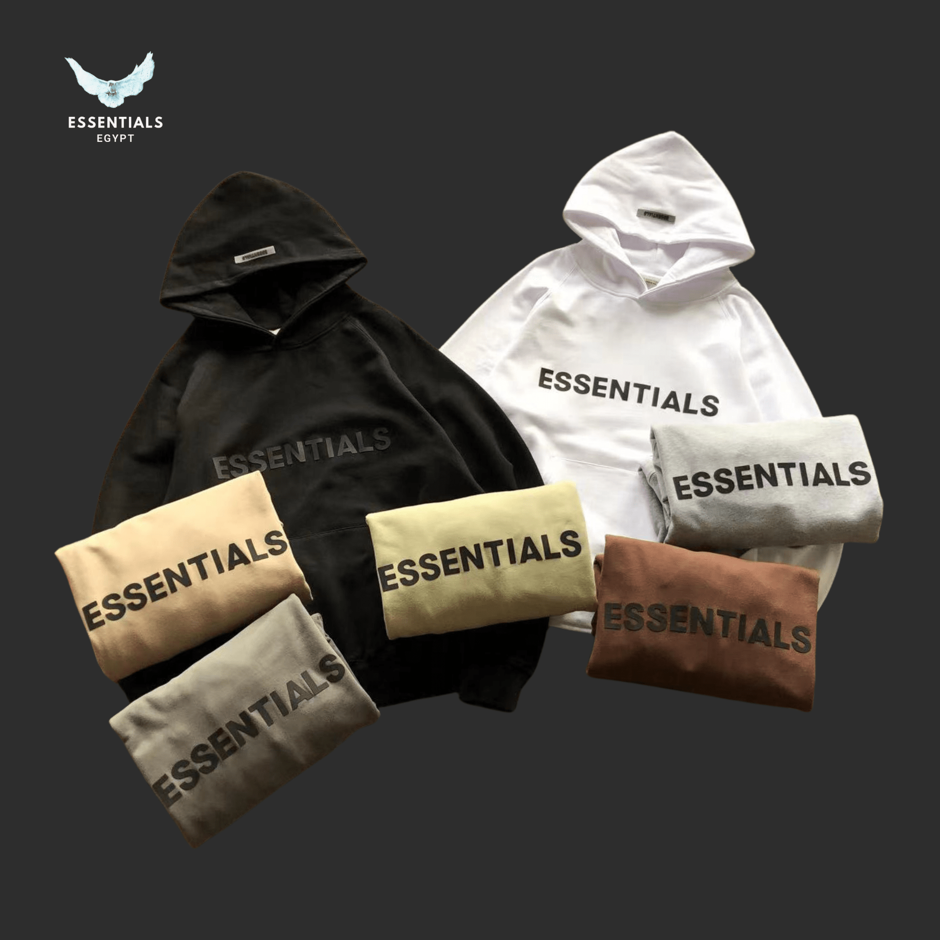 Essentials Hoodie – Color Pack Logo - ESSENTIALS EGYPT