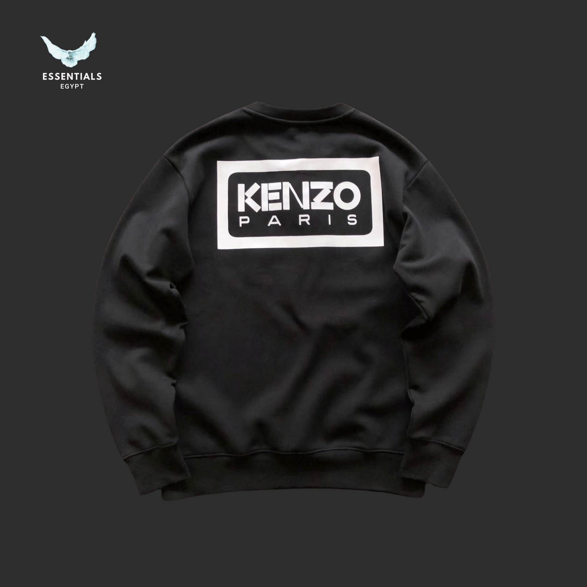 Kenzo Paris Logo Sweater – Black - ESSENTIALS EGYPT