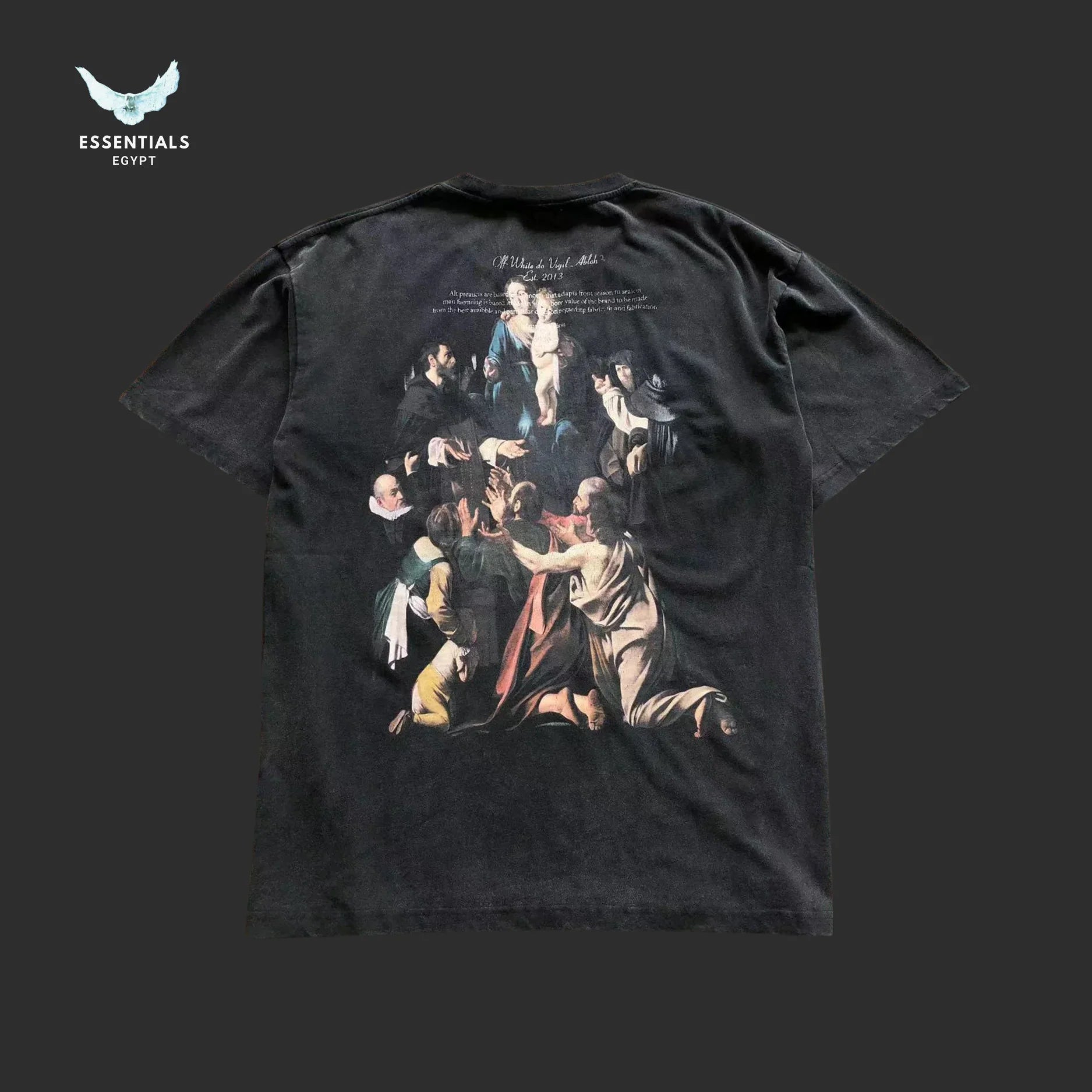 Off - White Caravaggio Scene Tee – Black - ESSENTIALS EGYPT