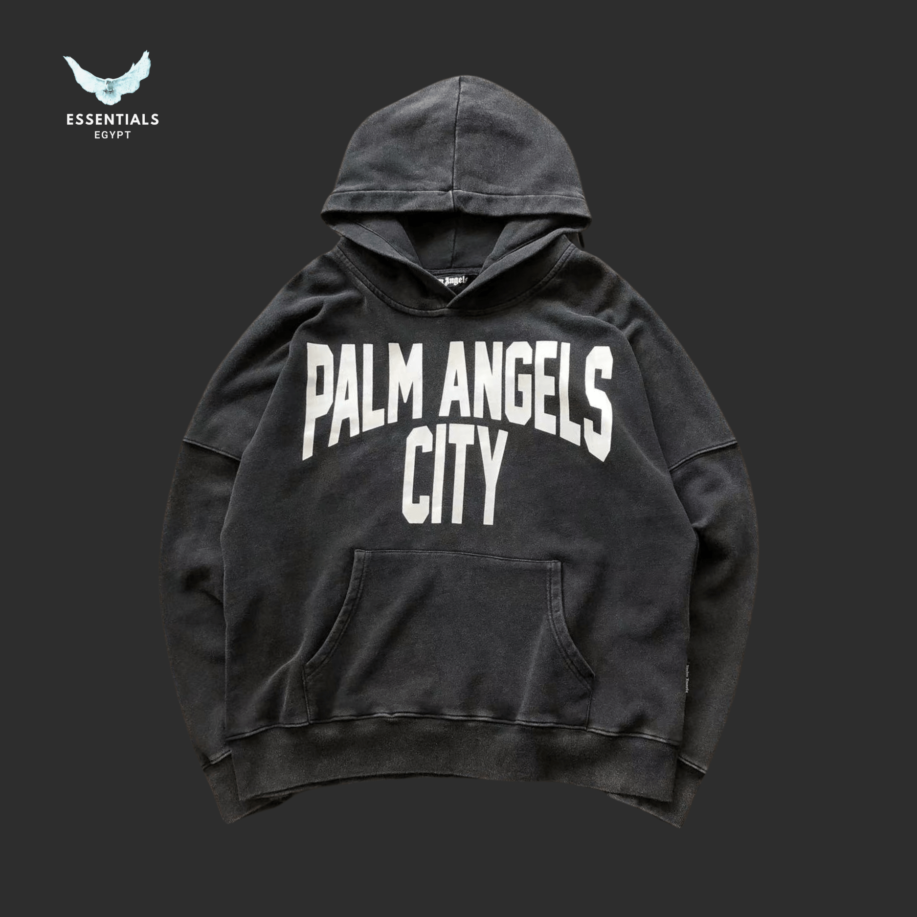 Palm Angels Hoodie – Front Flame Logo - ESSENTIALS EGYPT