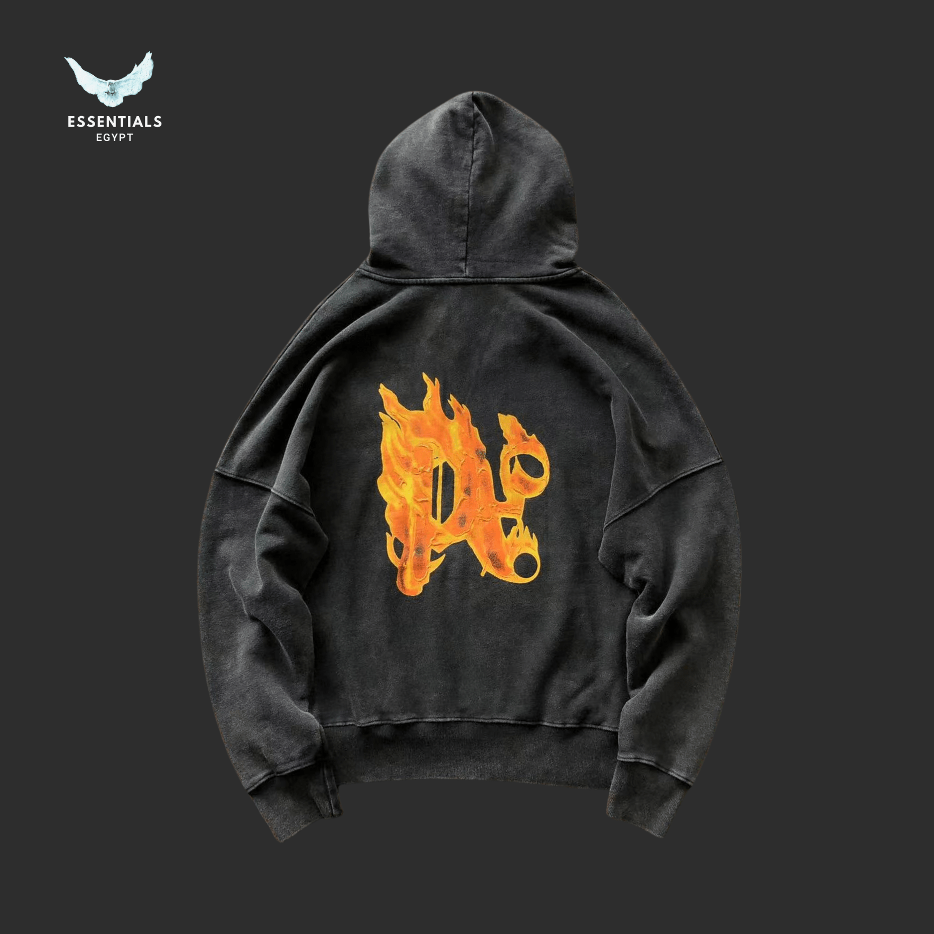 Palm Angels Hoodie – Flaming 'A' Graphic - ESSENTIALS EGYPT