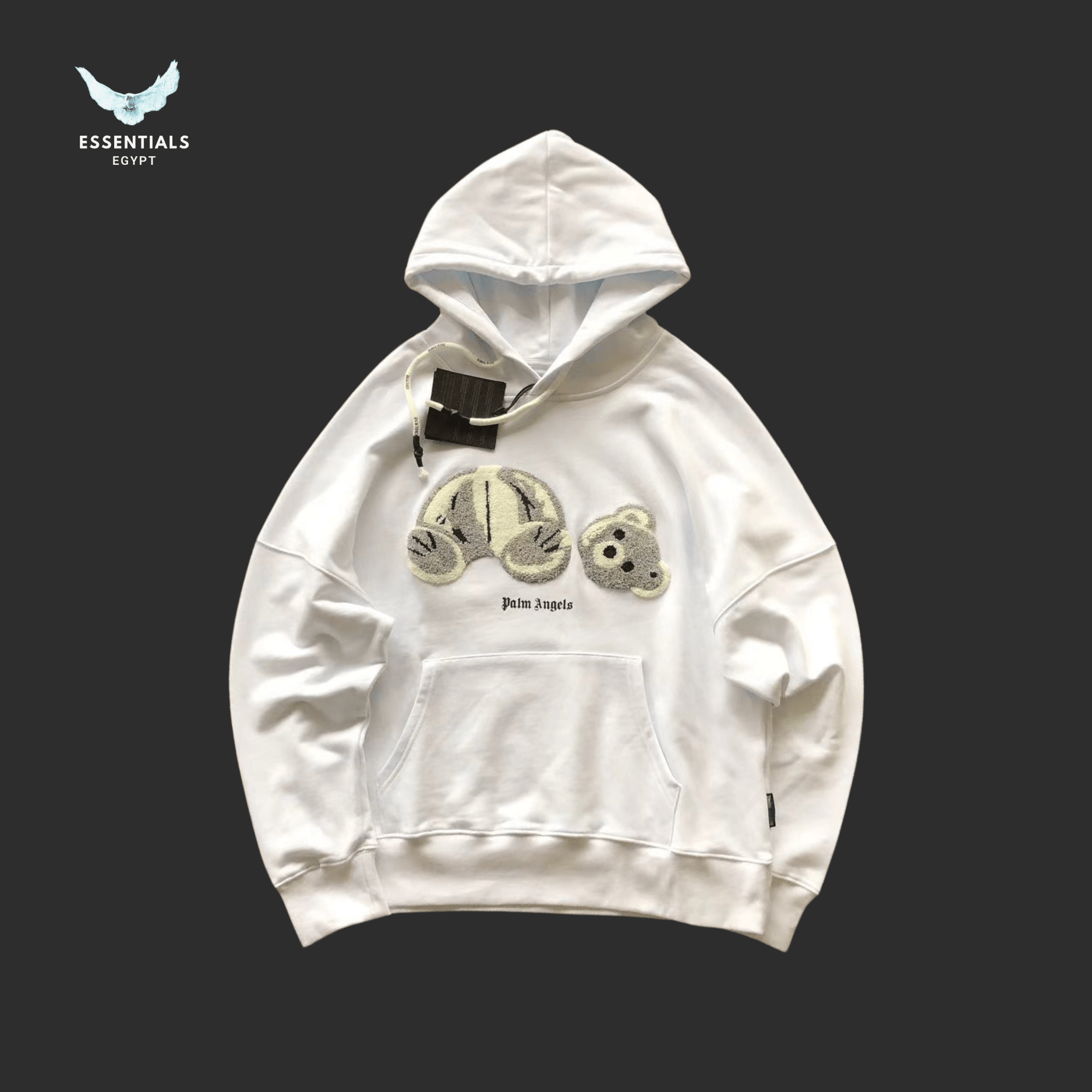 Palm Angels Hoodie – Gothic Logo Graphic - ESSENTIALS EGYPT