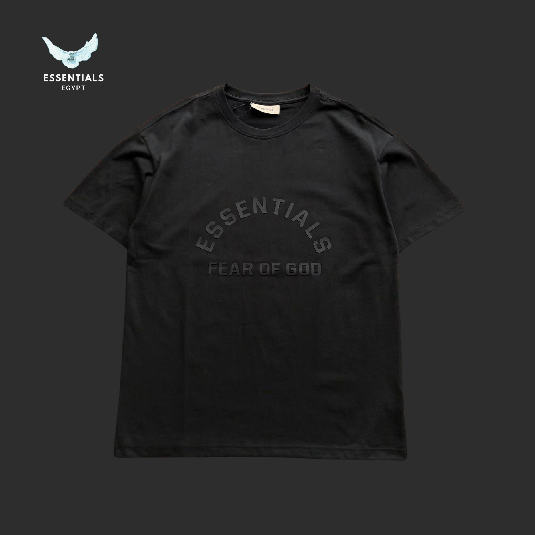 Essentials T-Shirt – Shadow Chest Logo - ESSENTIALS EGYPT